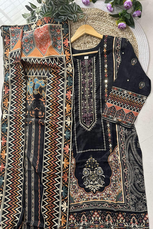 Printed Chinon Kurta Set_KE-0211-95
