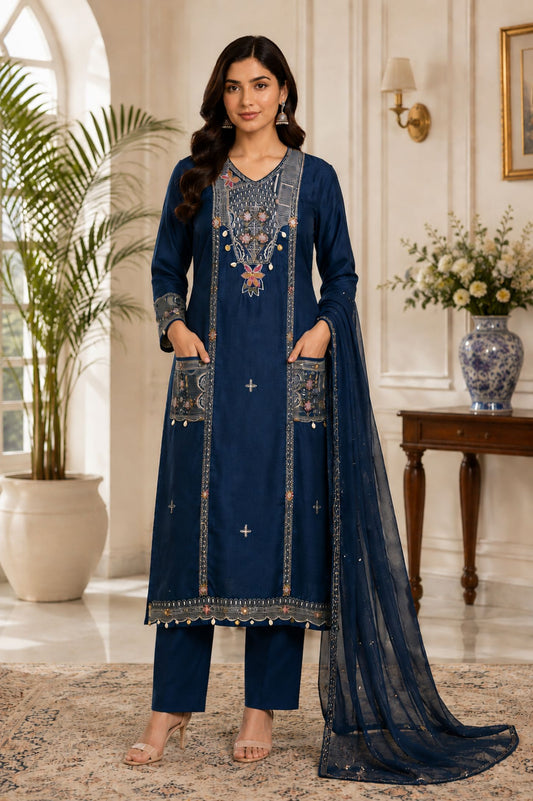 Premium Embroidery Kurta Set_KE-0211-99