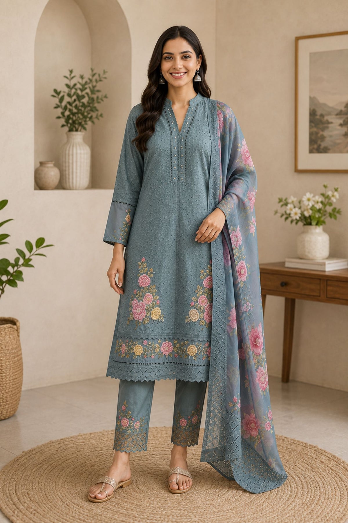 Premium Hakoba Cotton Kurta Set_KE-0211-100