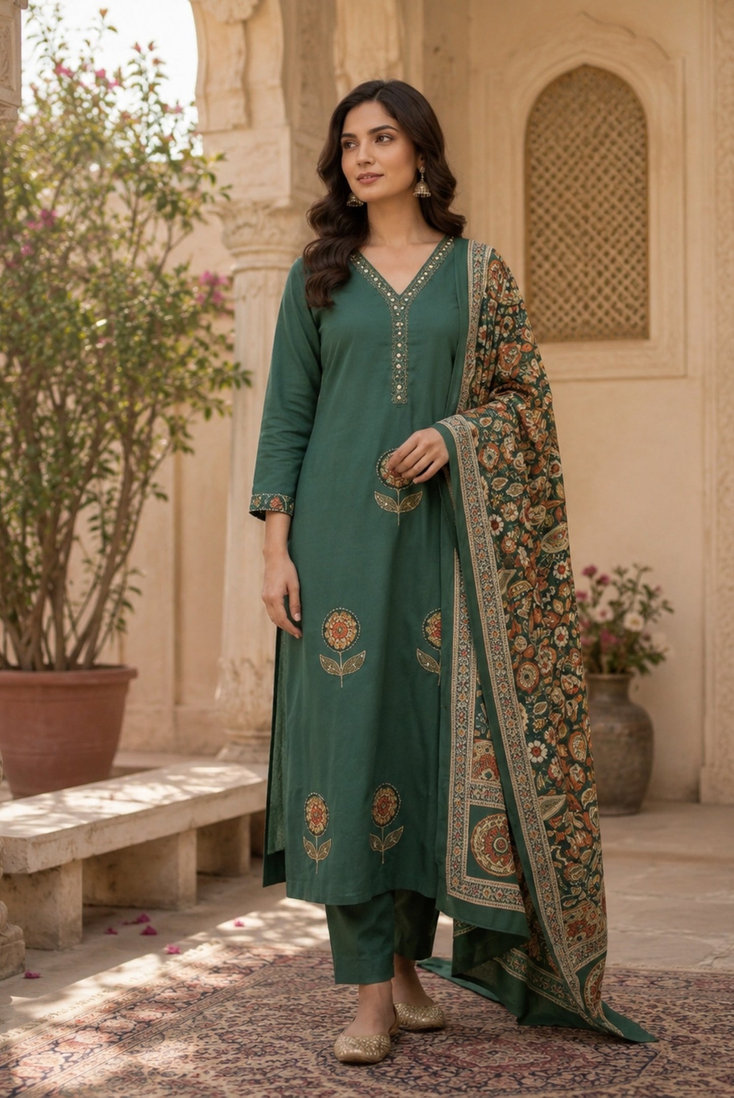Elegant Embroidery Kurta Set_KE-0211-11