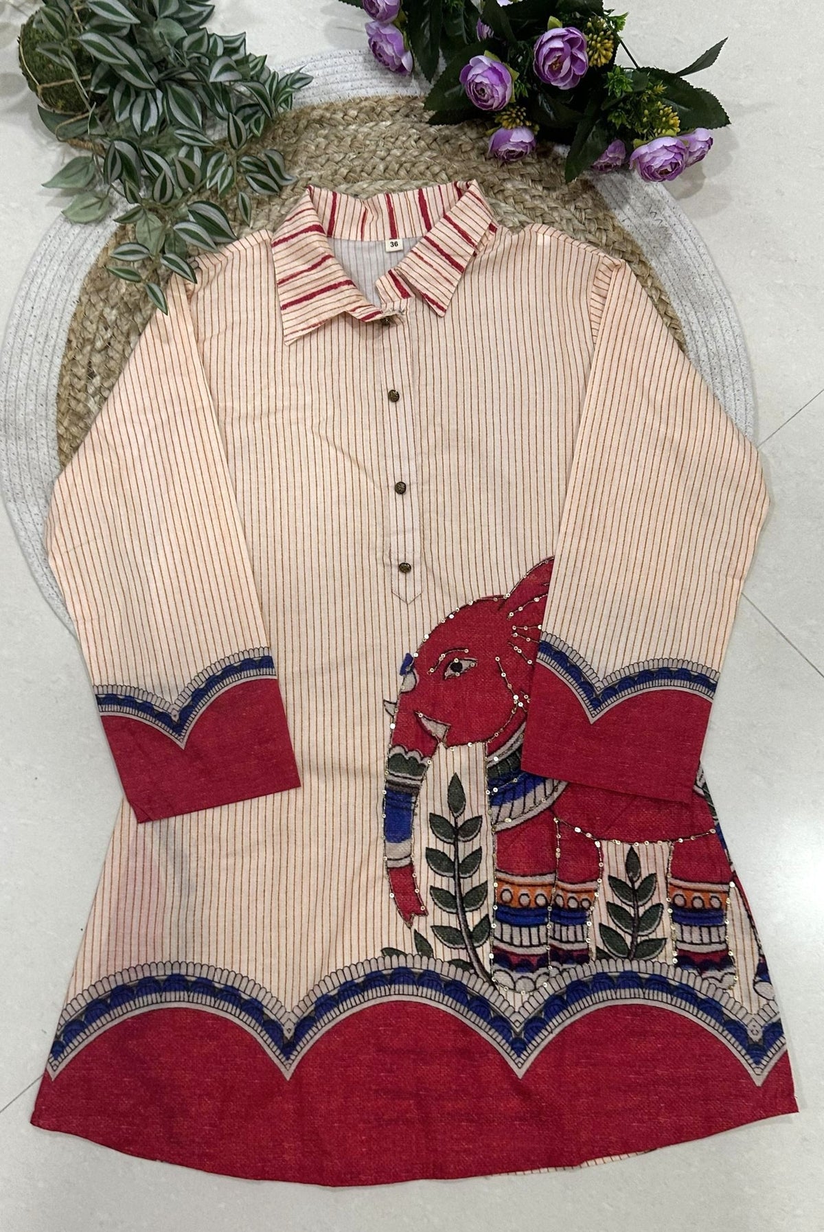 Printed Cotton Co-ord Set_KE-0211-89