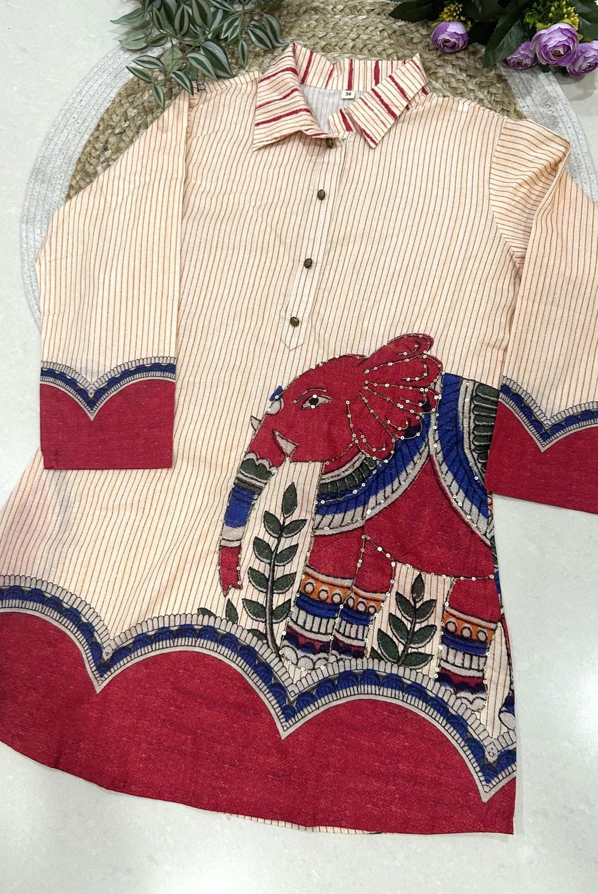 Printed Cotton Co-ord Set_KE-0211-89