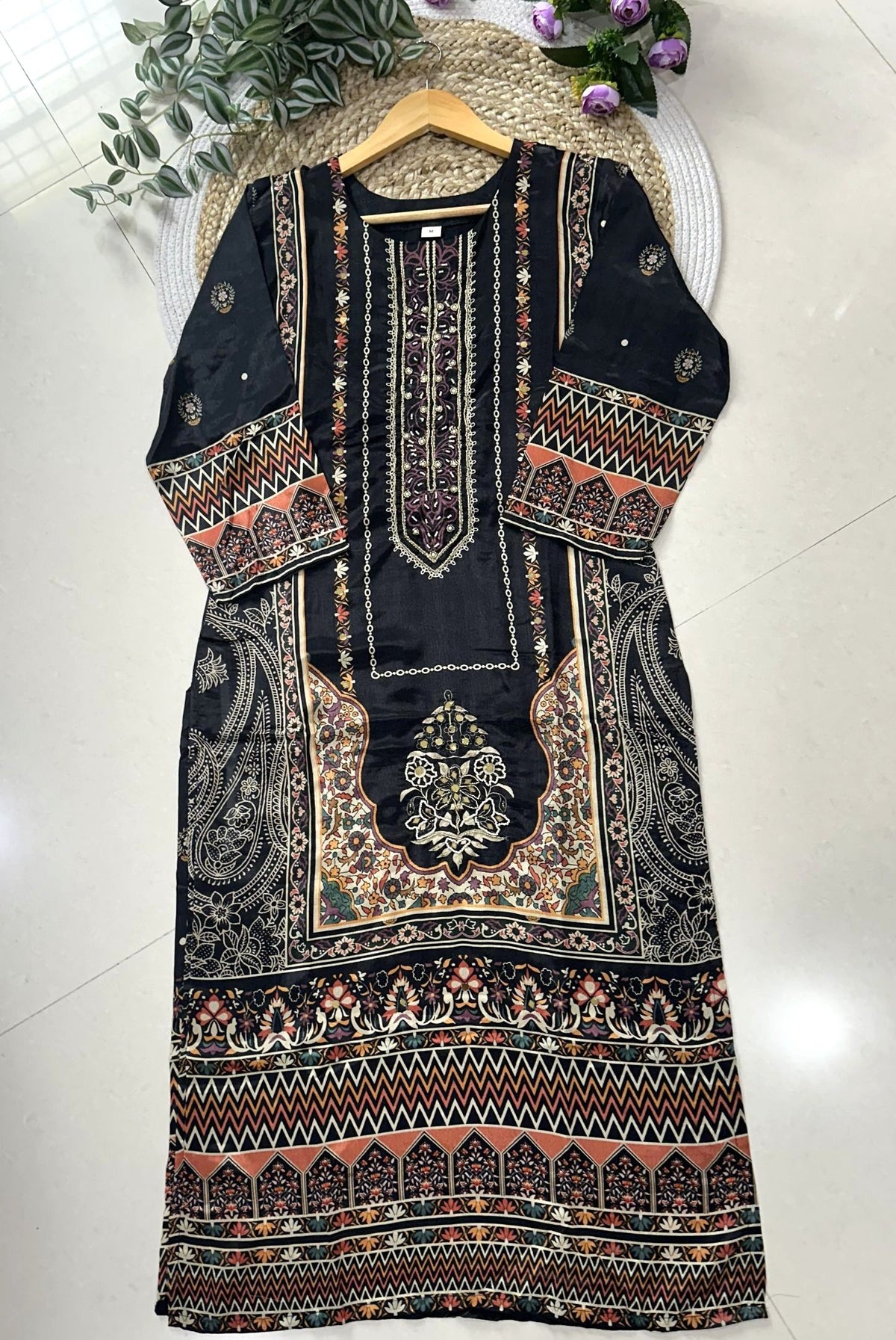 Printed Chinon Kurta Set_KE-0211-95