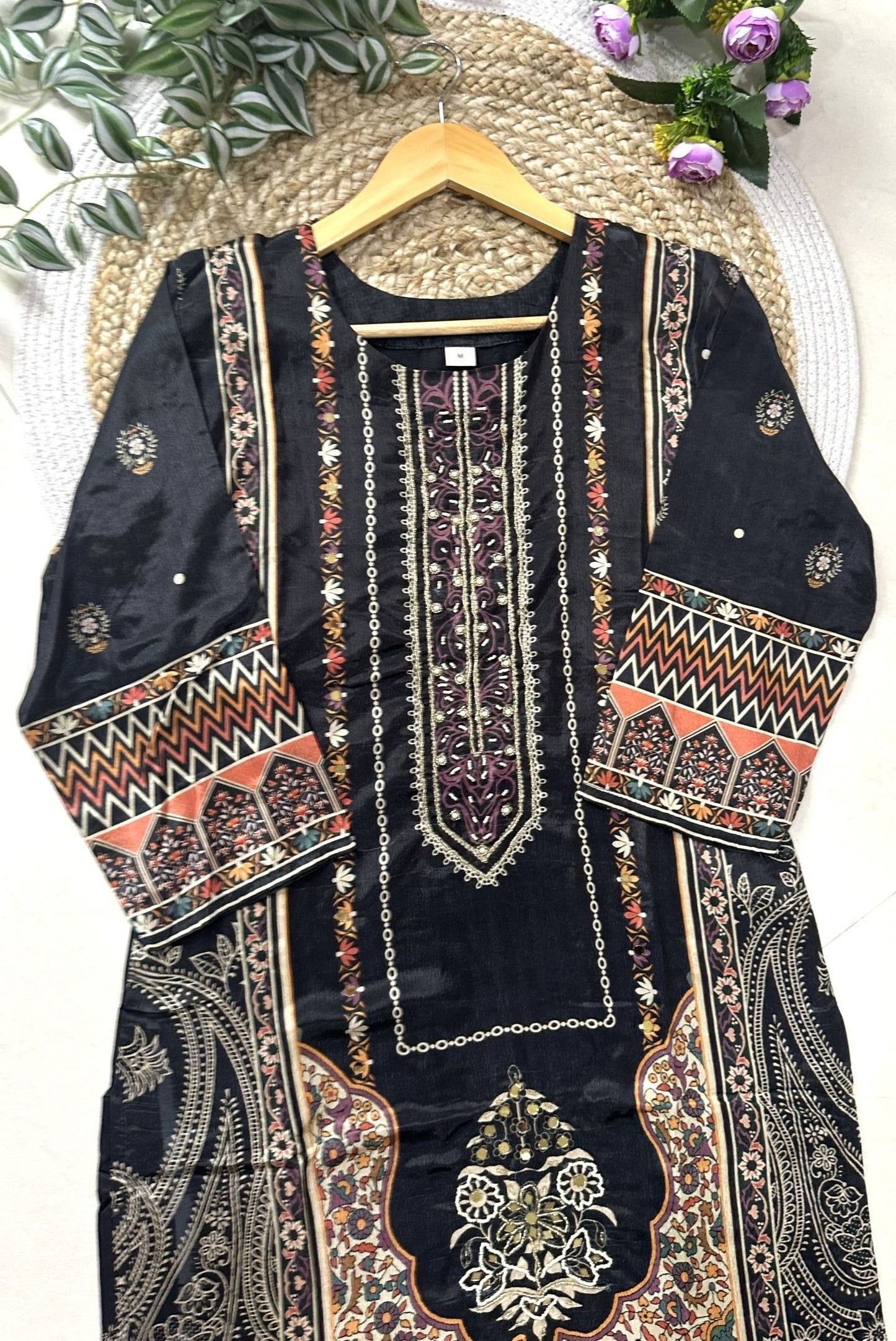 Printed Chinon Kurta Set_KE-0211-95