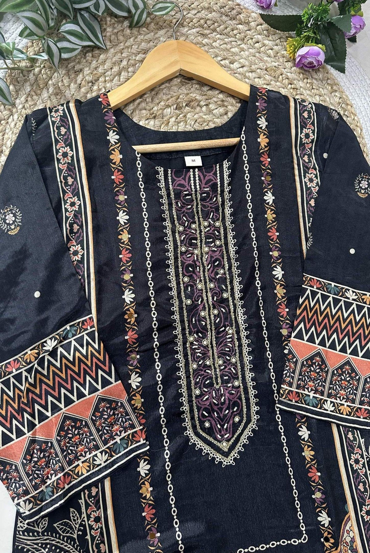 Printed Chinon Kurta Set_KE-0211-95