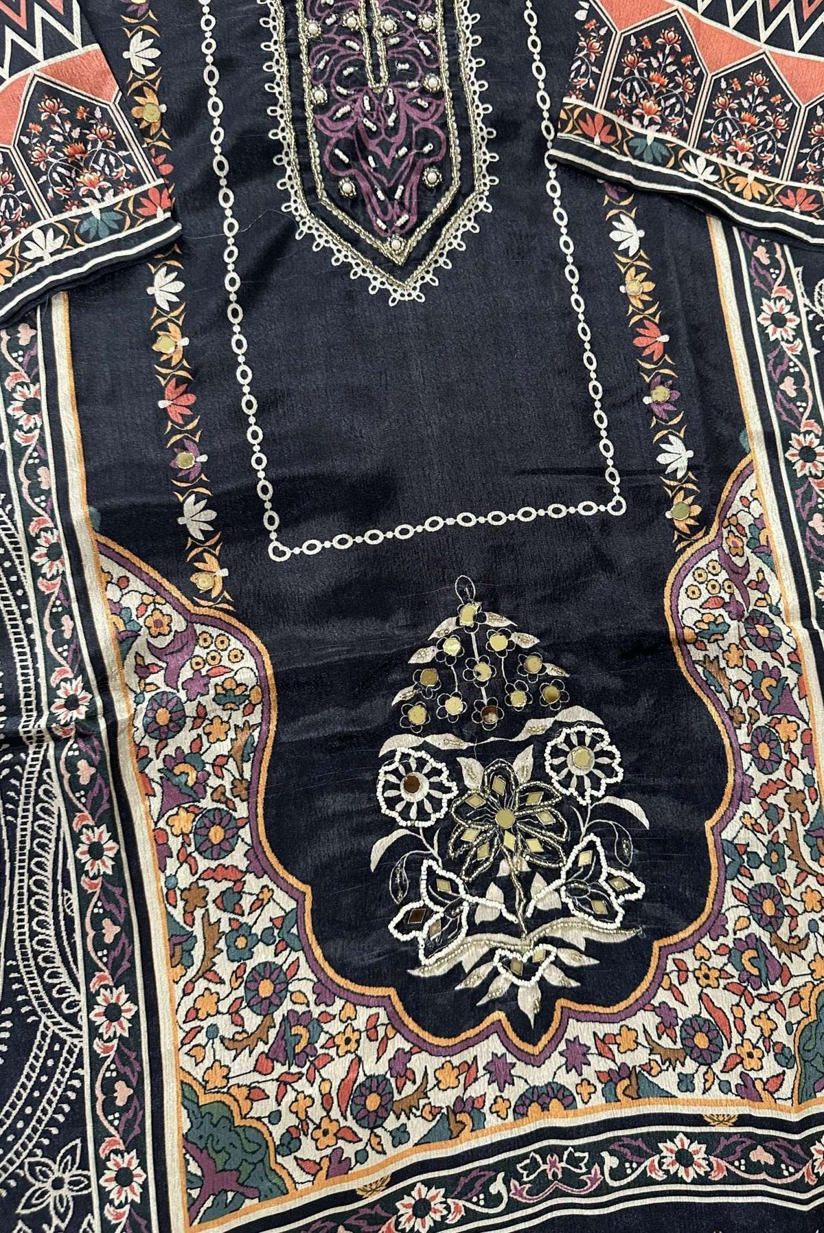 Printed Chinon Kurta Set_KE-0211-95