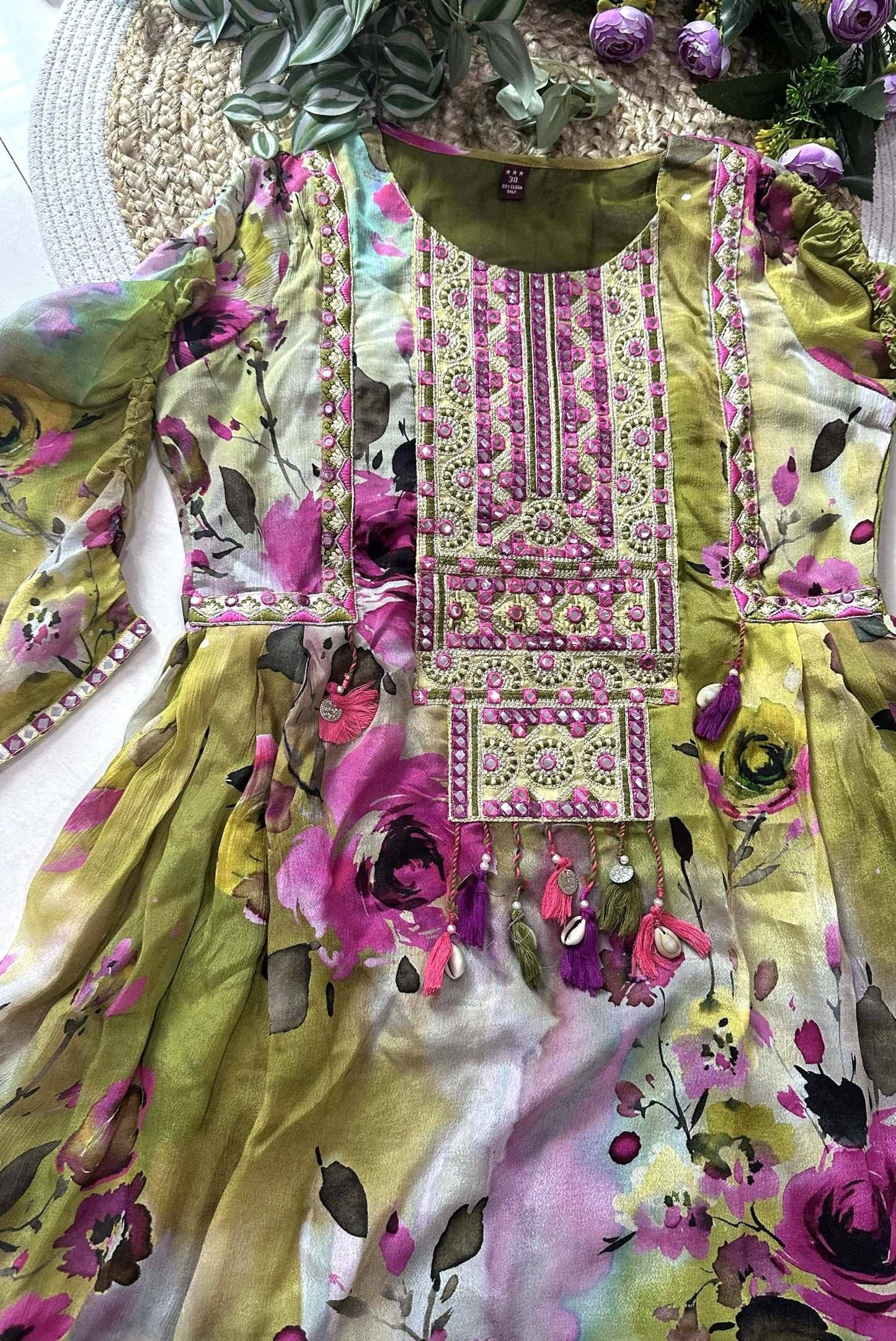 Embroidery Chinon Co-ord Set_KE-0211-90