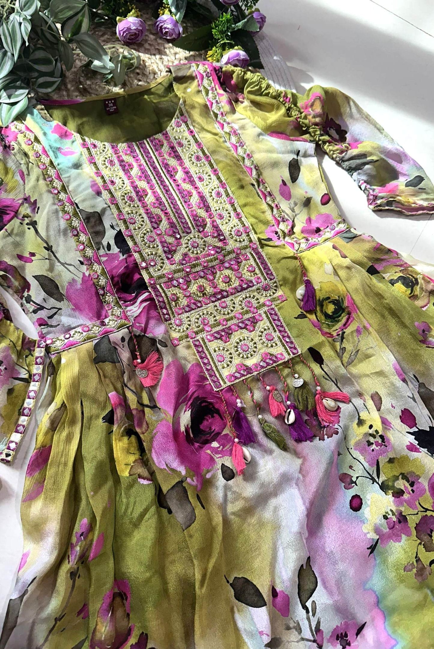 Embroidery Chinon Co-ord Set_KE-0211-90