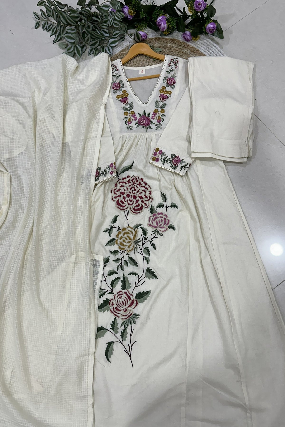 Premium Embroidery A-Line Kurta Set_KE-0211-17