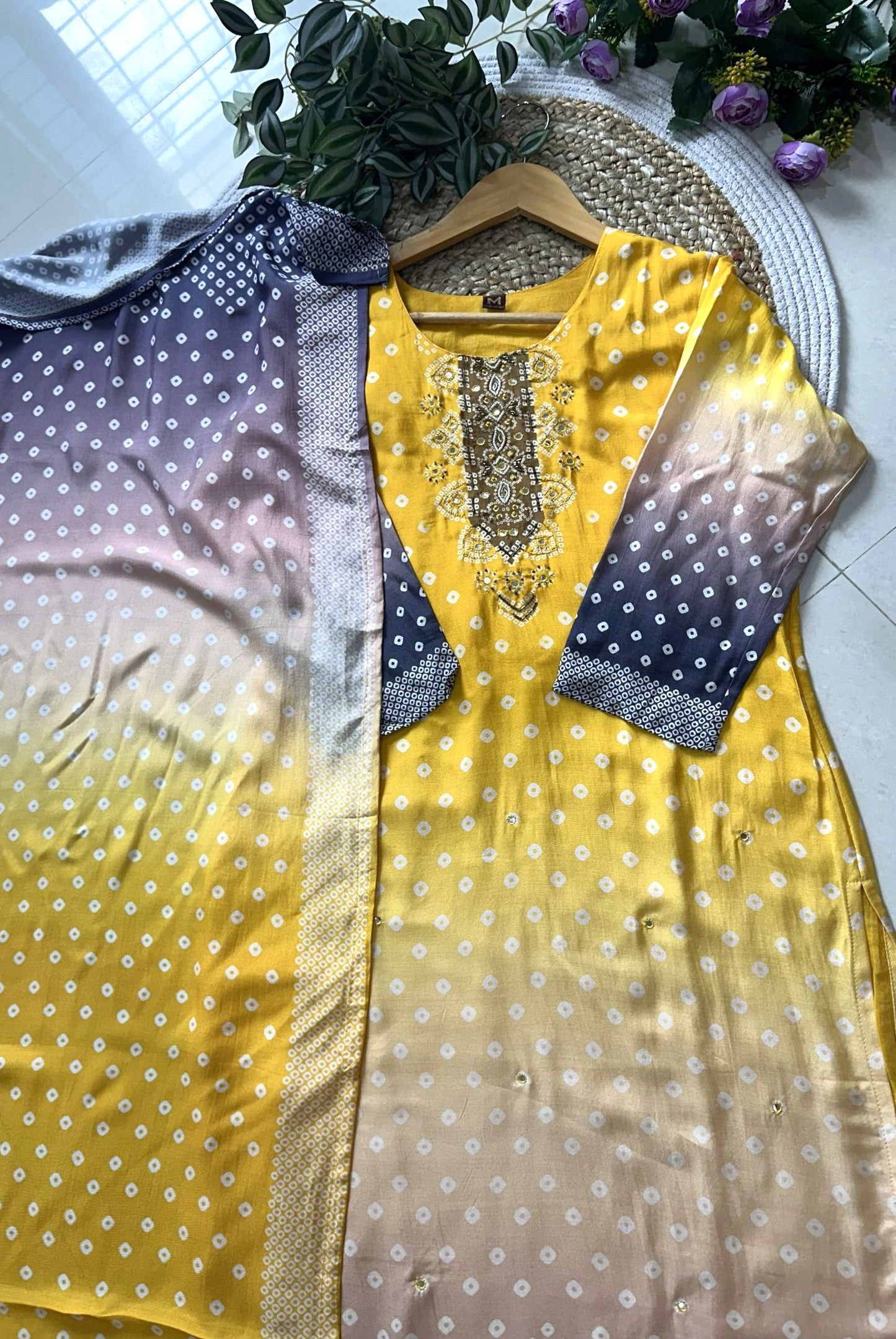Printed Pure Muslin Kurta Set_KE-0211-92