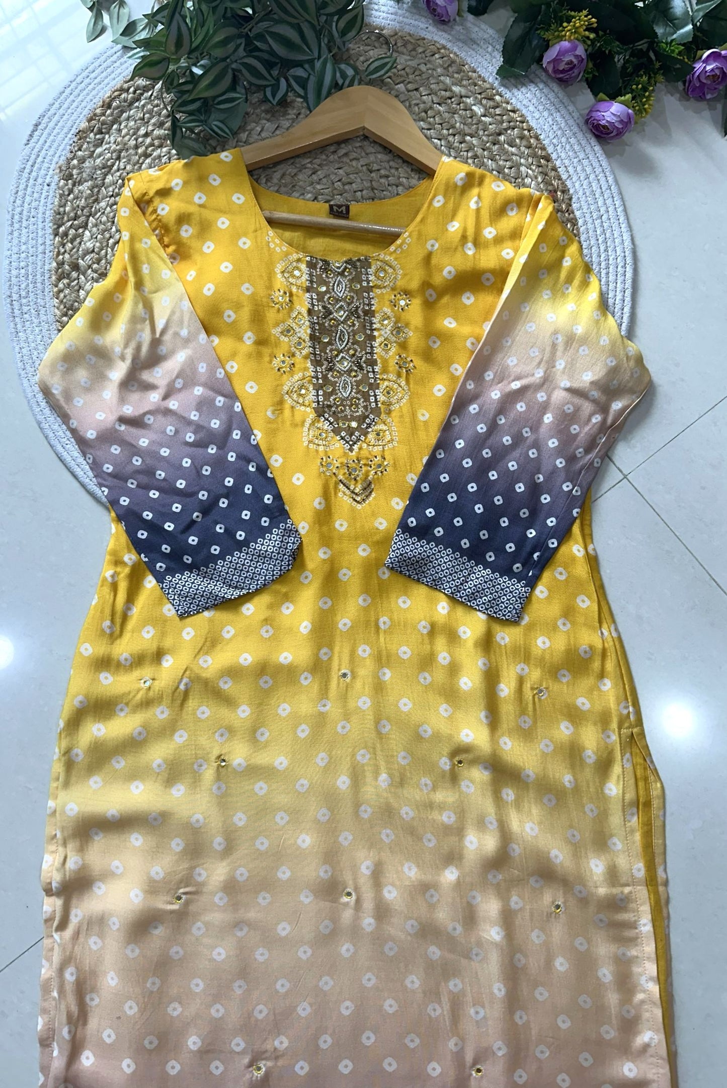 Printed Pure Muslin Kurta Set_KE-0211-92