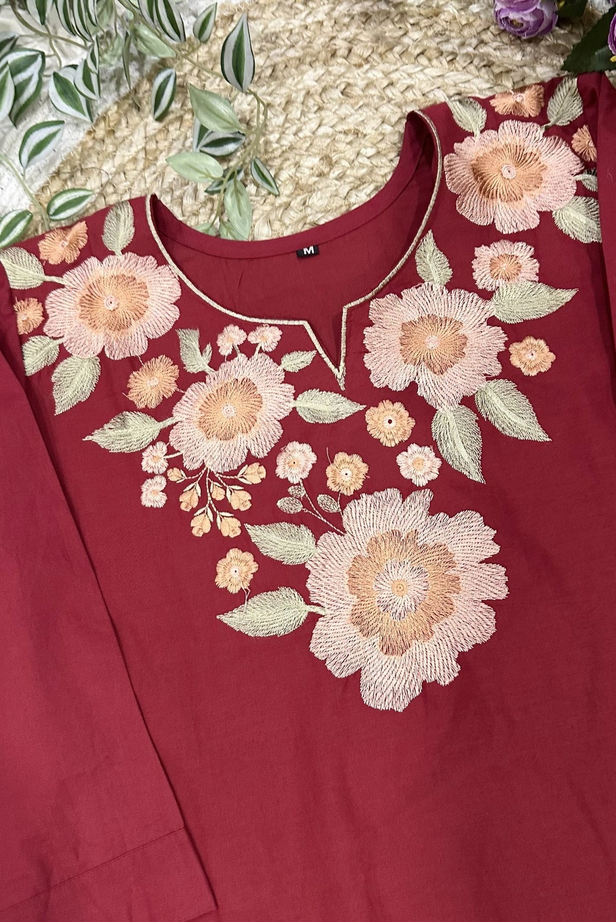 Embroidery Cotton Co-ord Set_KE-0211-19