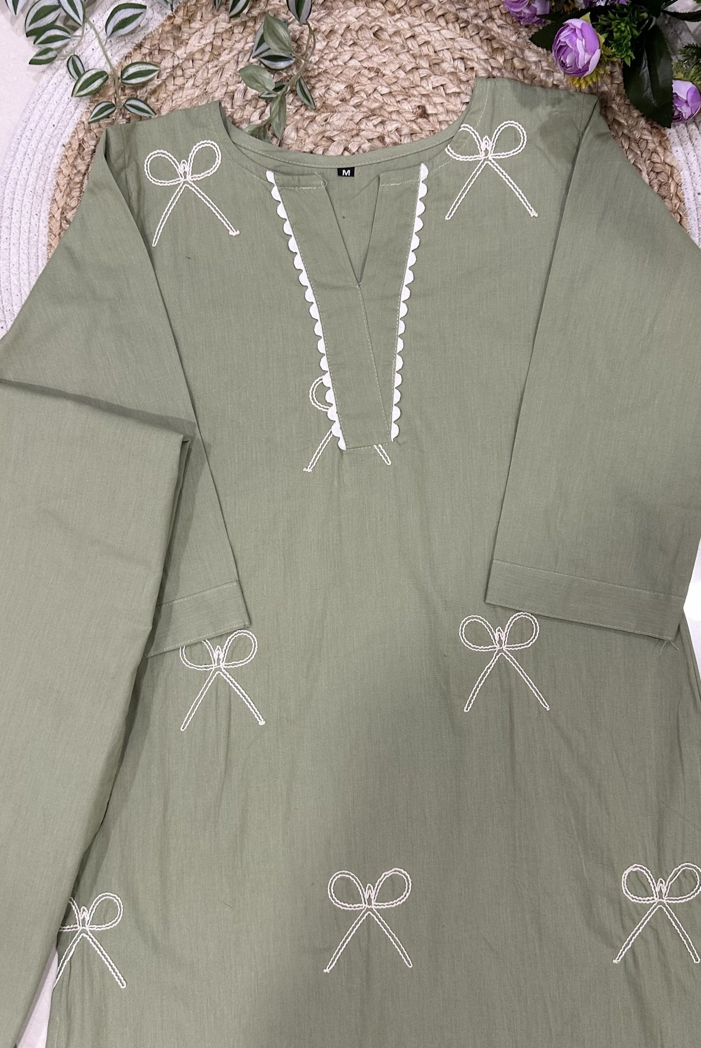 Embroidery Cotton Co-ord Set_KE-0211-21