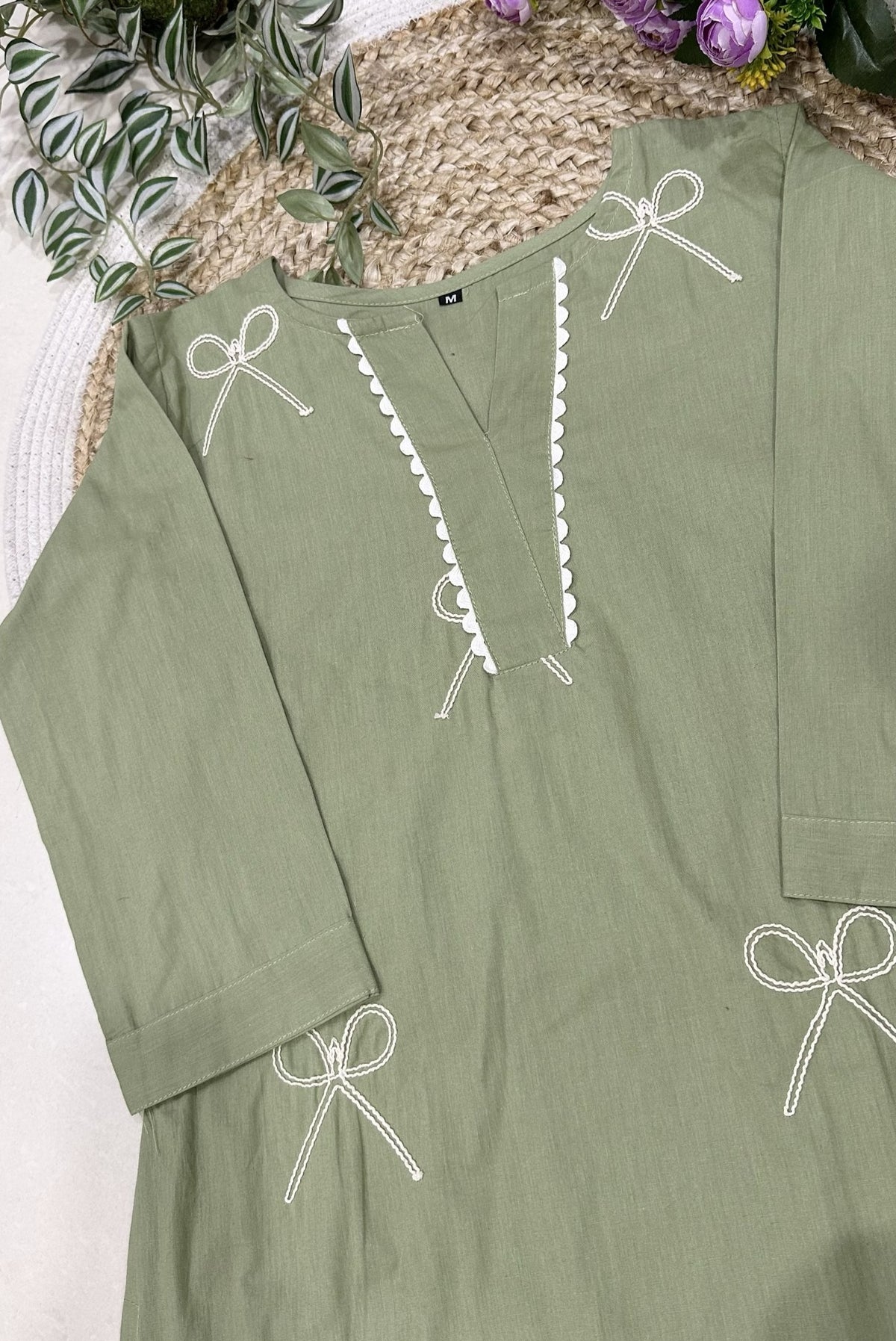 Embroidery Cotton Co-ord Set_KE-0211-21