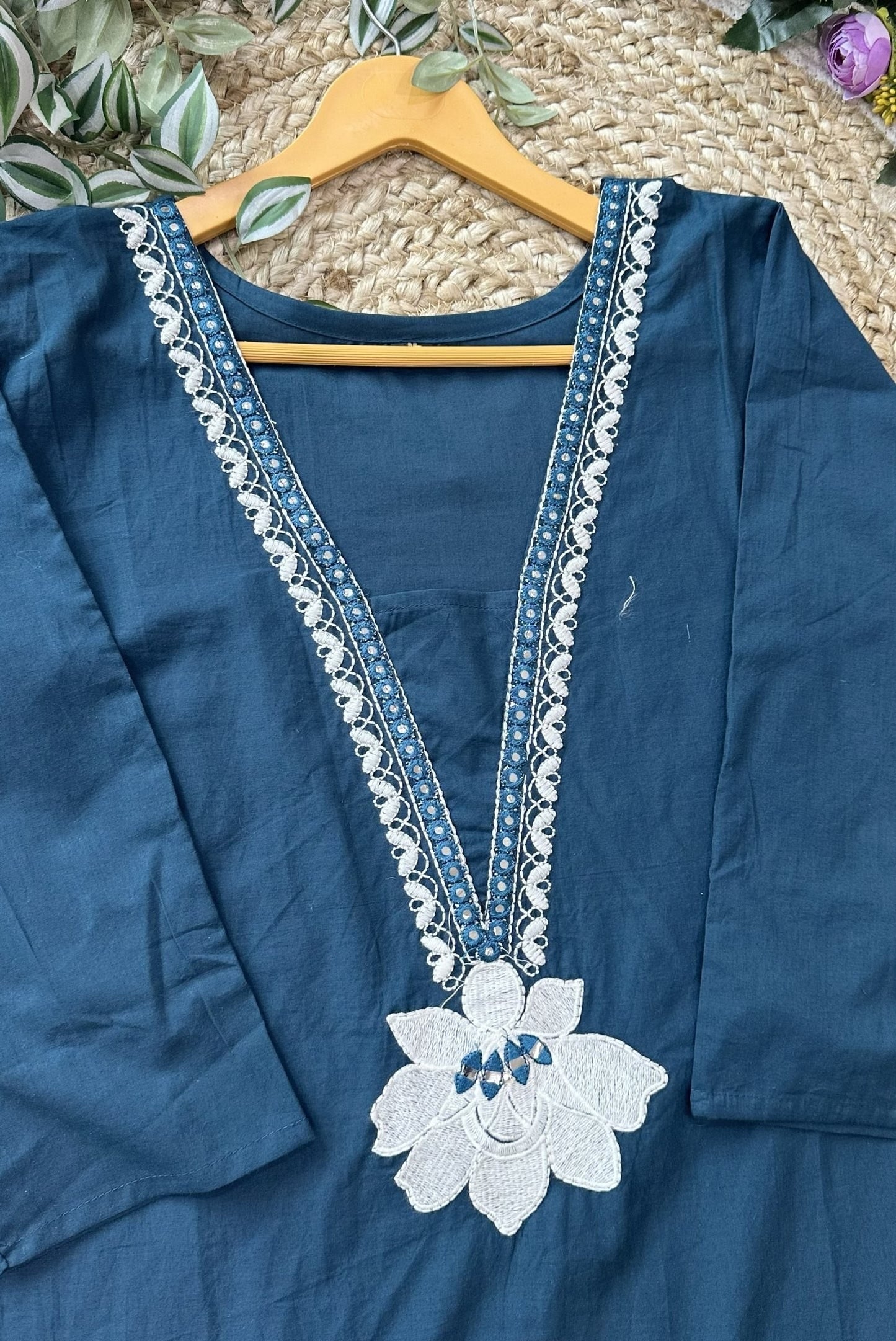 Cotton Embroidery Kurta Set_KE-0211-23