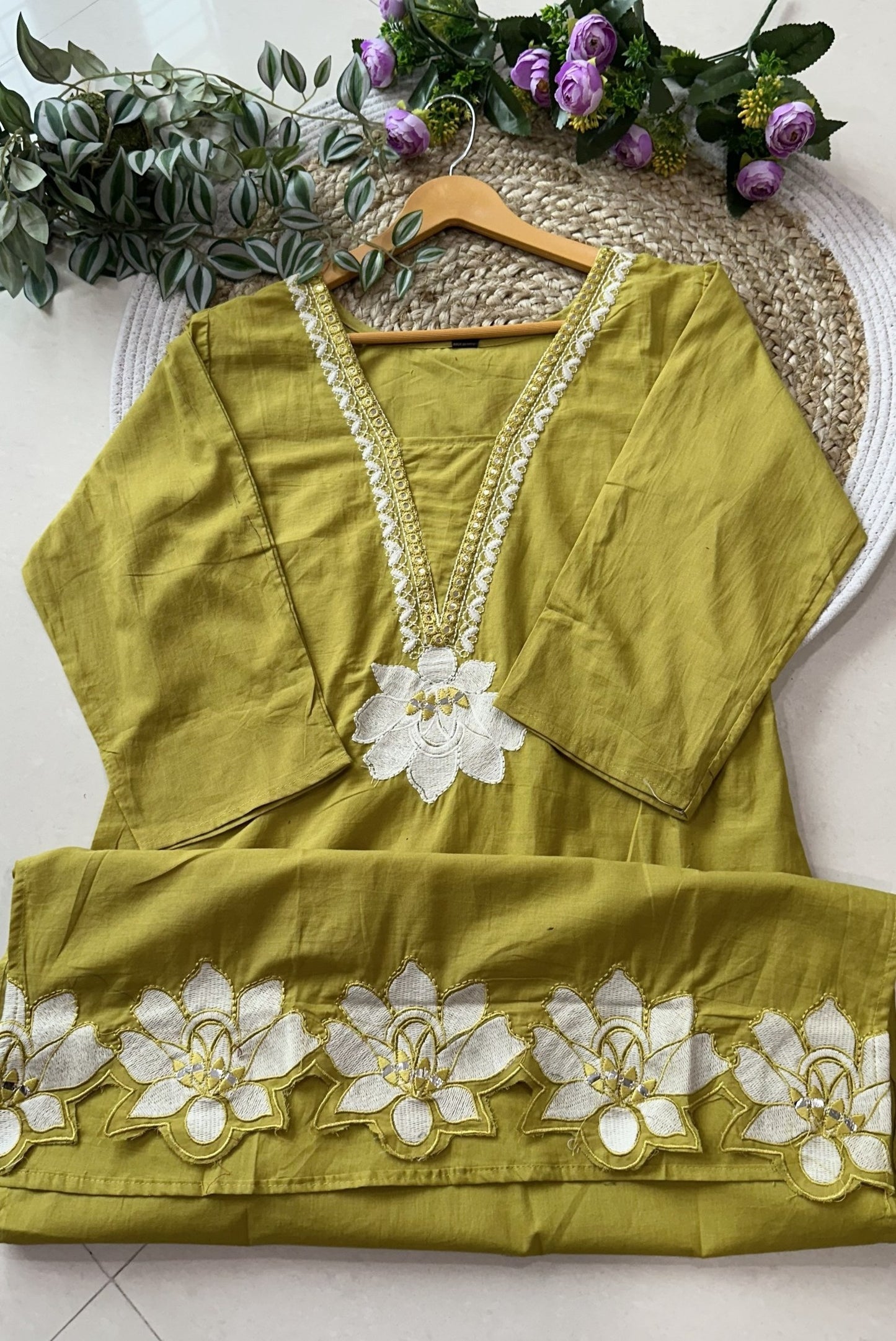 Cotton Embroidery Kurta Set_KE-0211-24