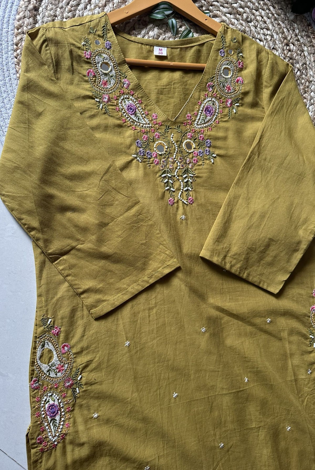 Cotton Embroidery Kurta Set_KE-0211-03