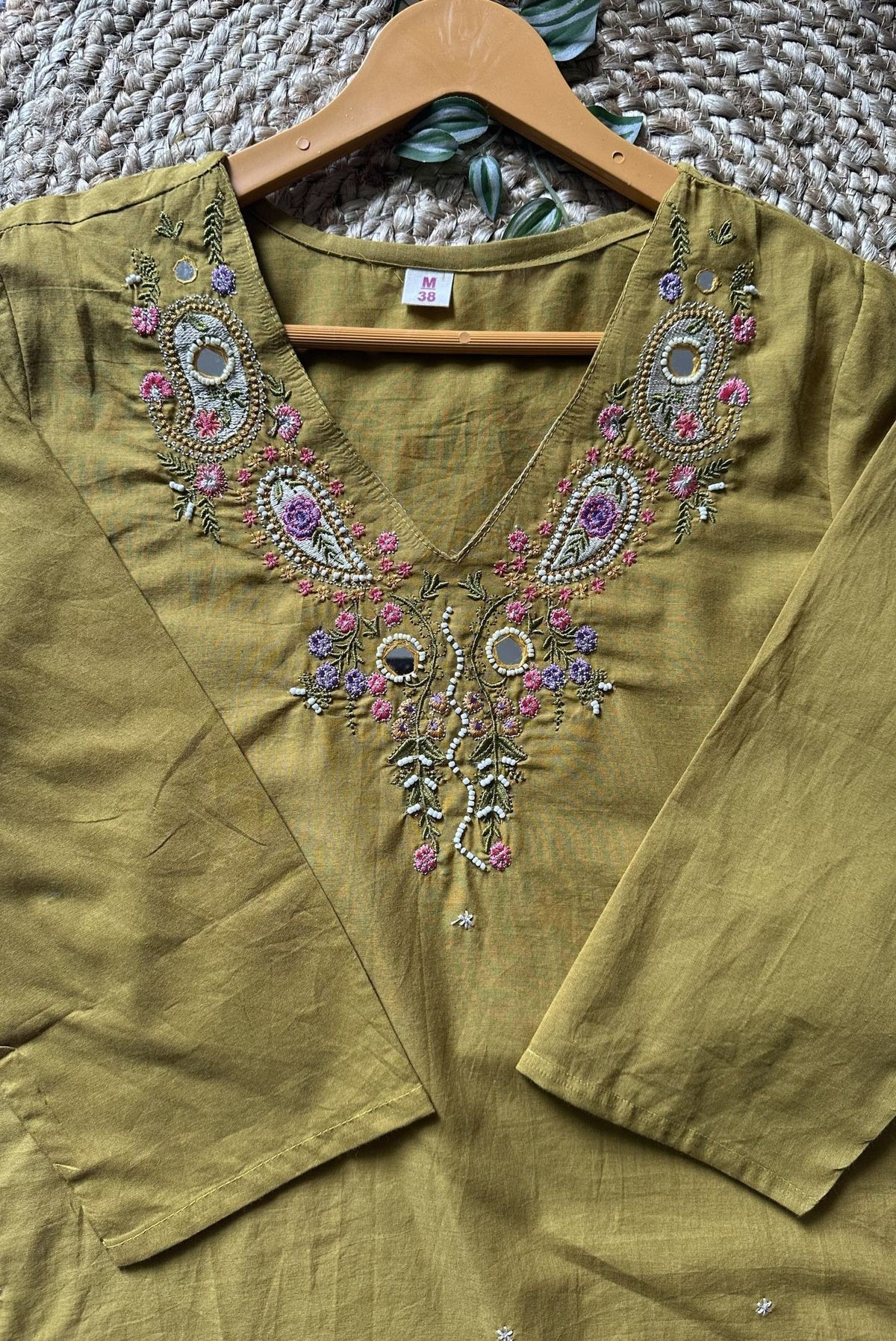 Cotton Embroidery Kurta Set_KE-0211-03