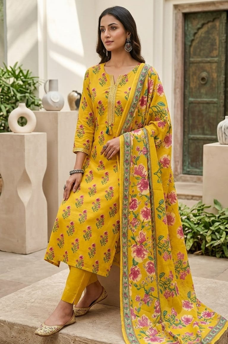 Cotton Printed -Kurta Set_KE-0211-05