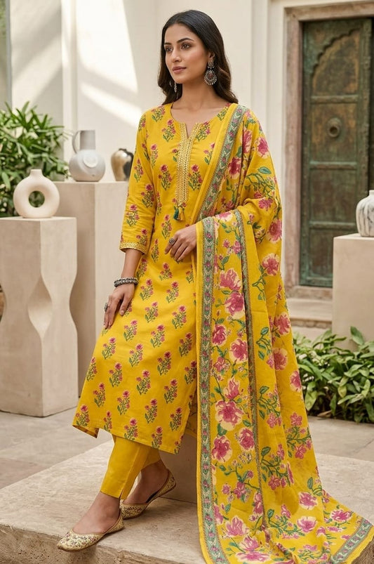 Cotton Printed -Kurta Set_KE-0211-05