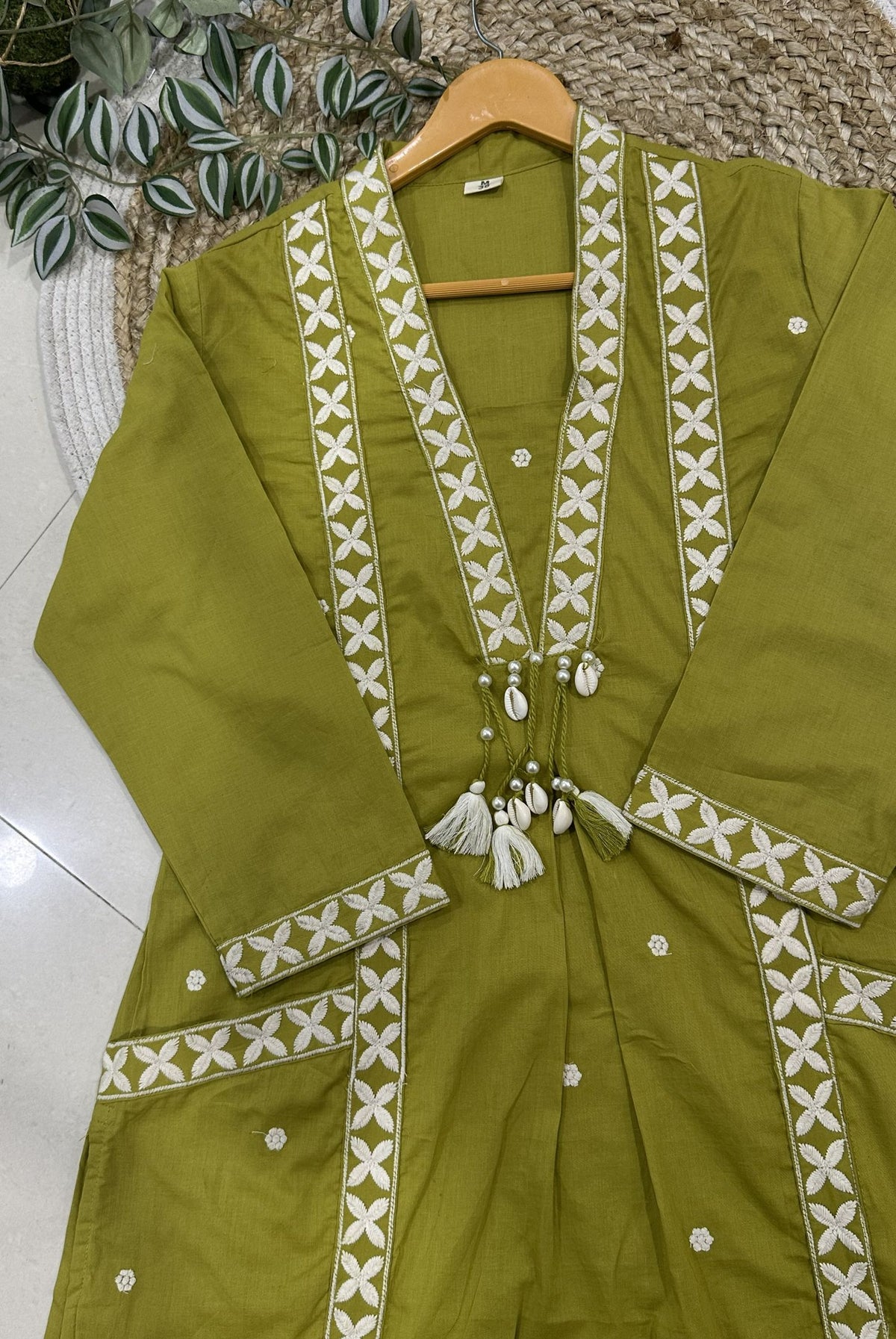 Premium Cotton Embroidery A-Line Kurta Set_KE-0211-26