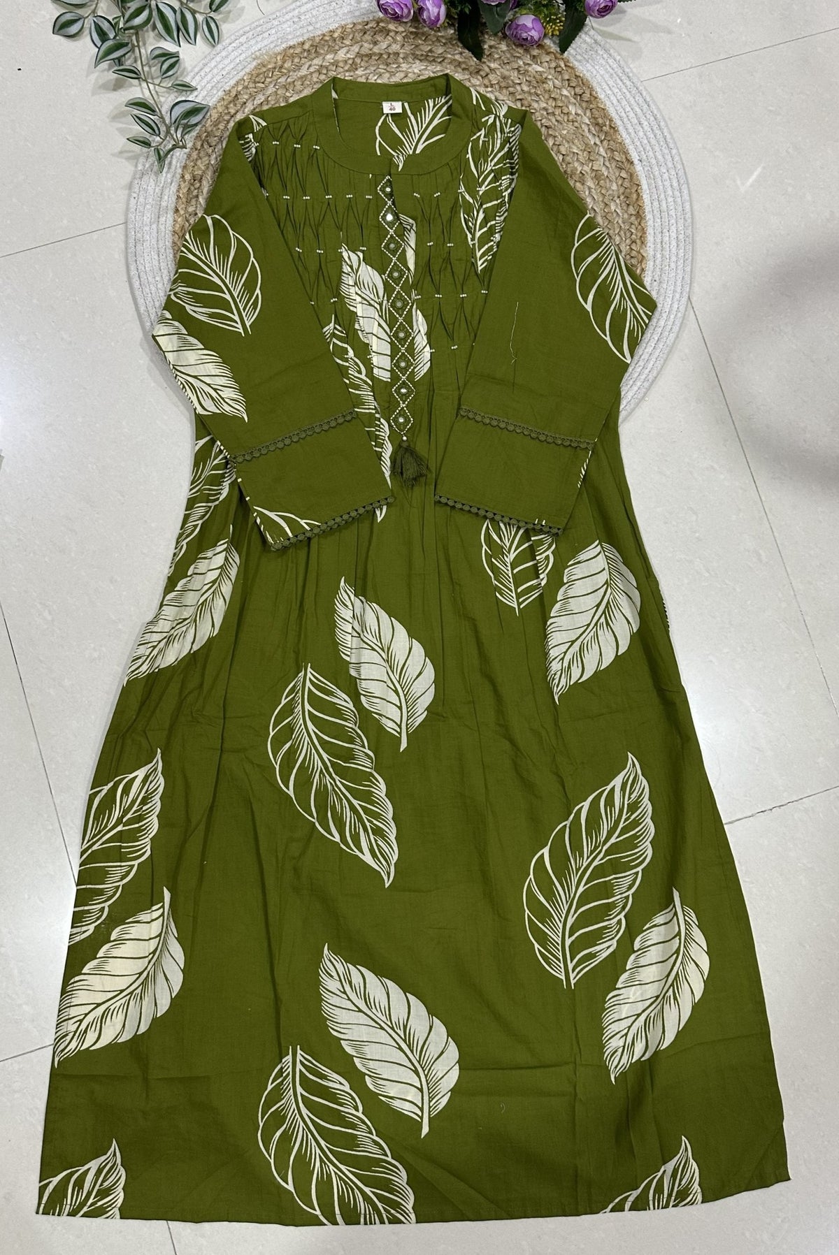 Printed Cotton Kurta Set_KE-0211-27