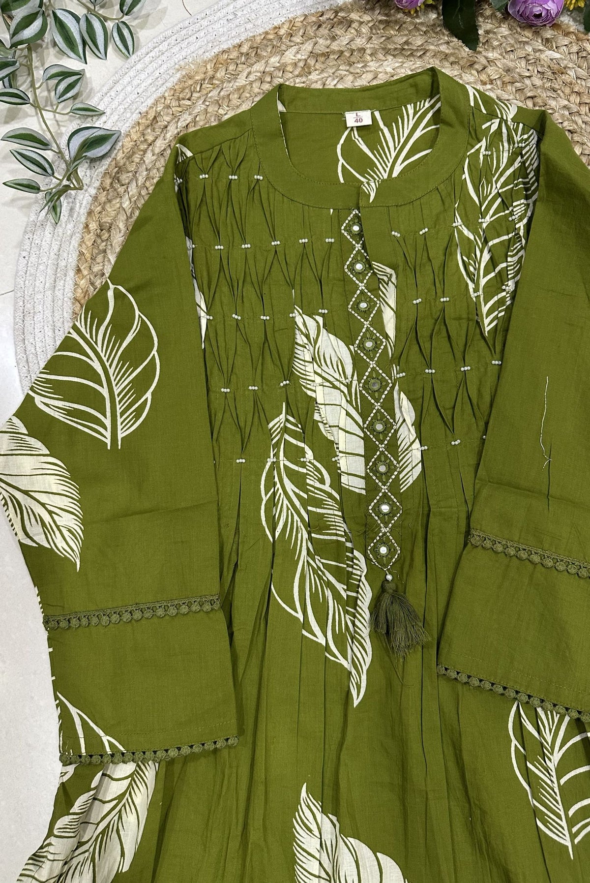 Printed Cotton Kurta Set_KE-0211-27