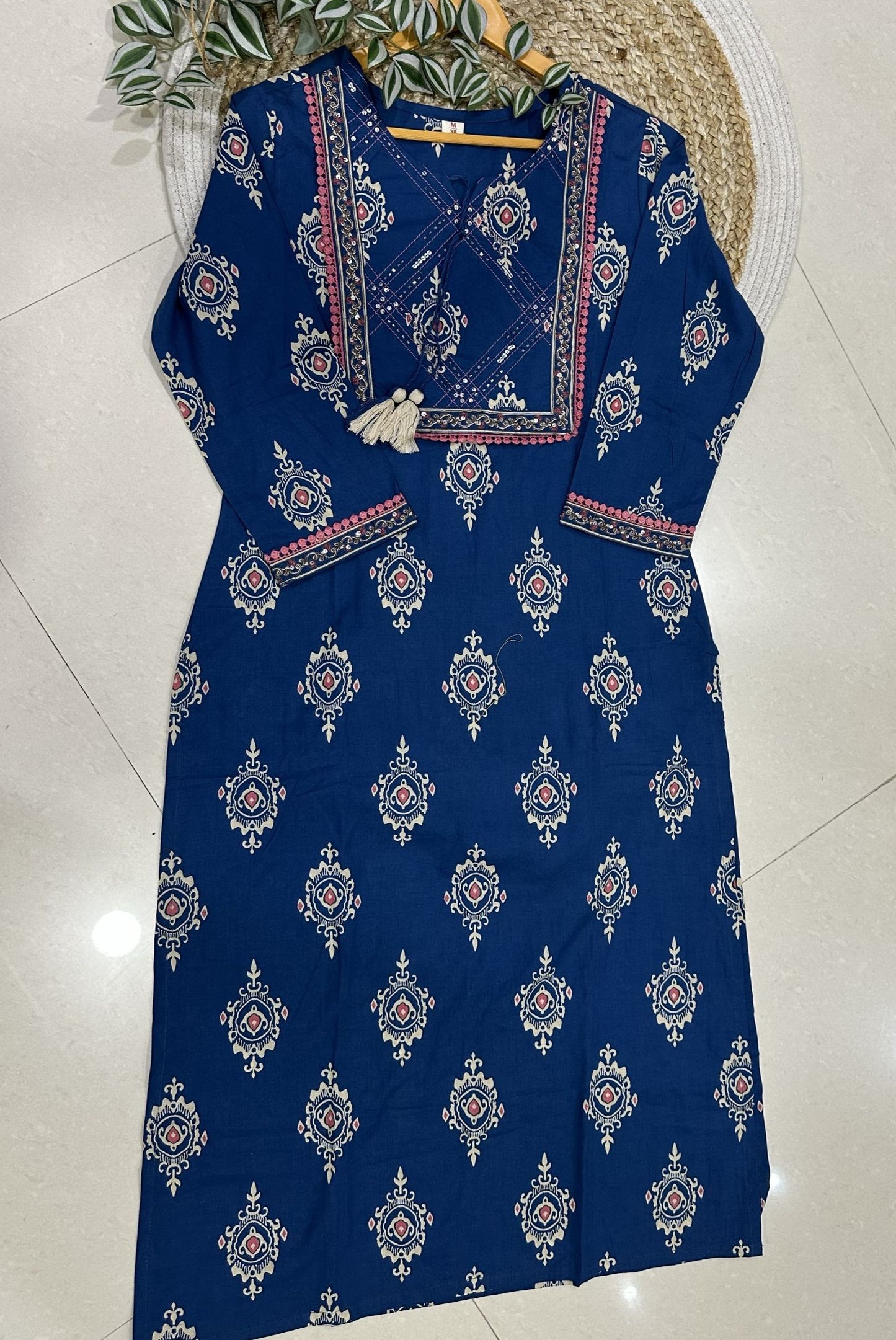 Printed Cotton Kurta Set_KE-0211-30