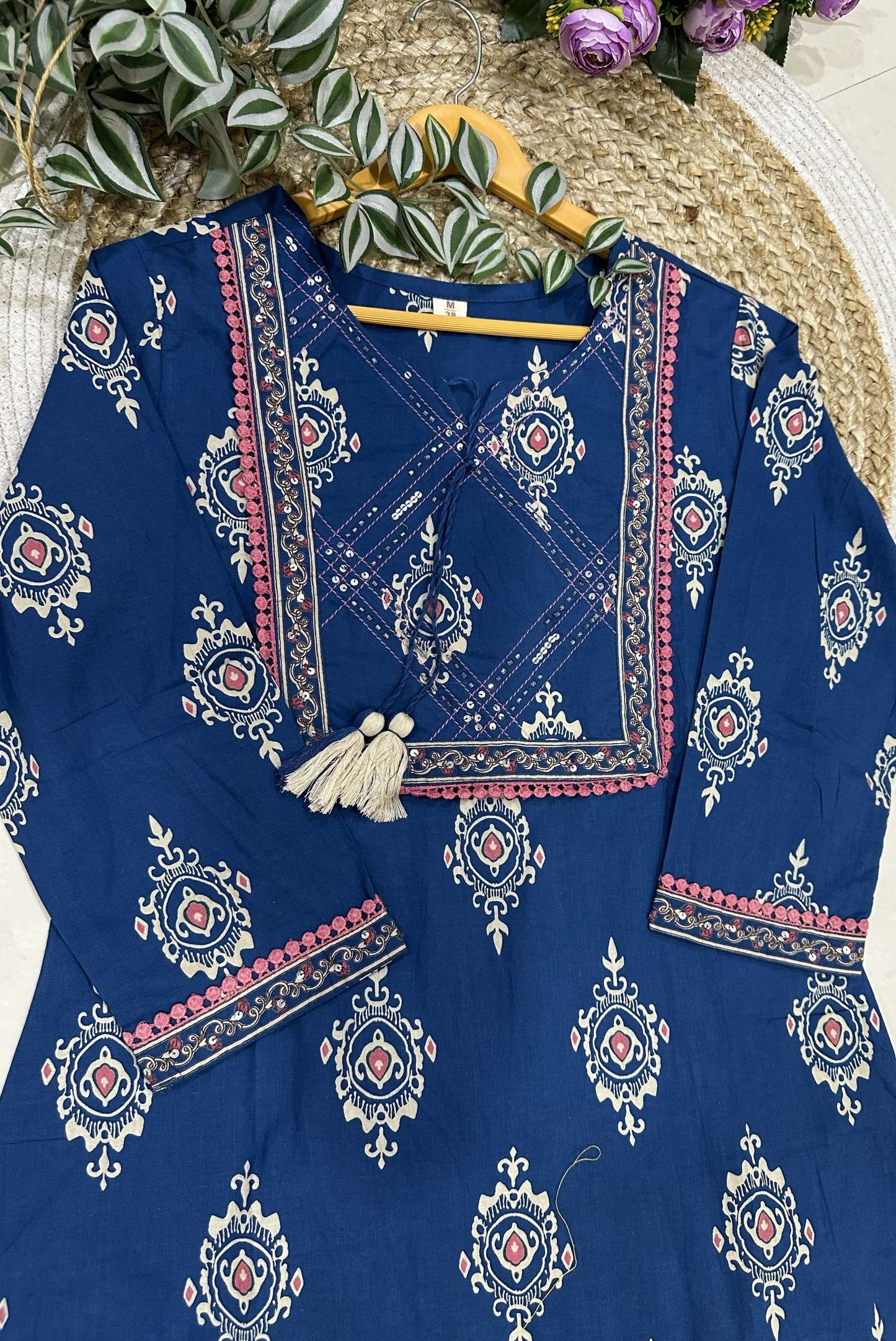 Printed Cotton Kurta Set_KE-0211-30