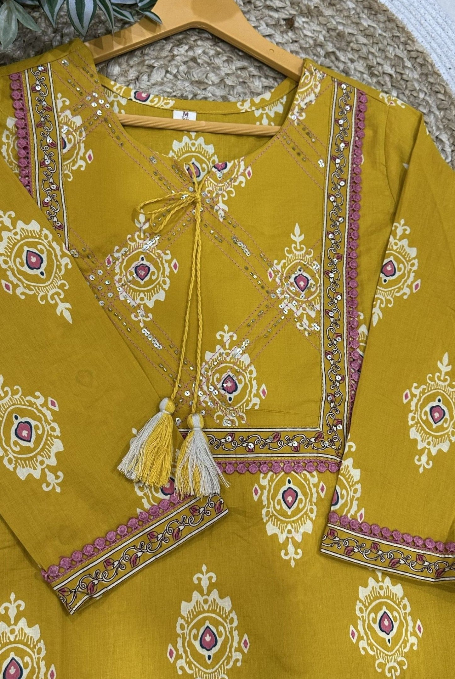 Printed Cotton Kurta Set_KE-0211-31