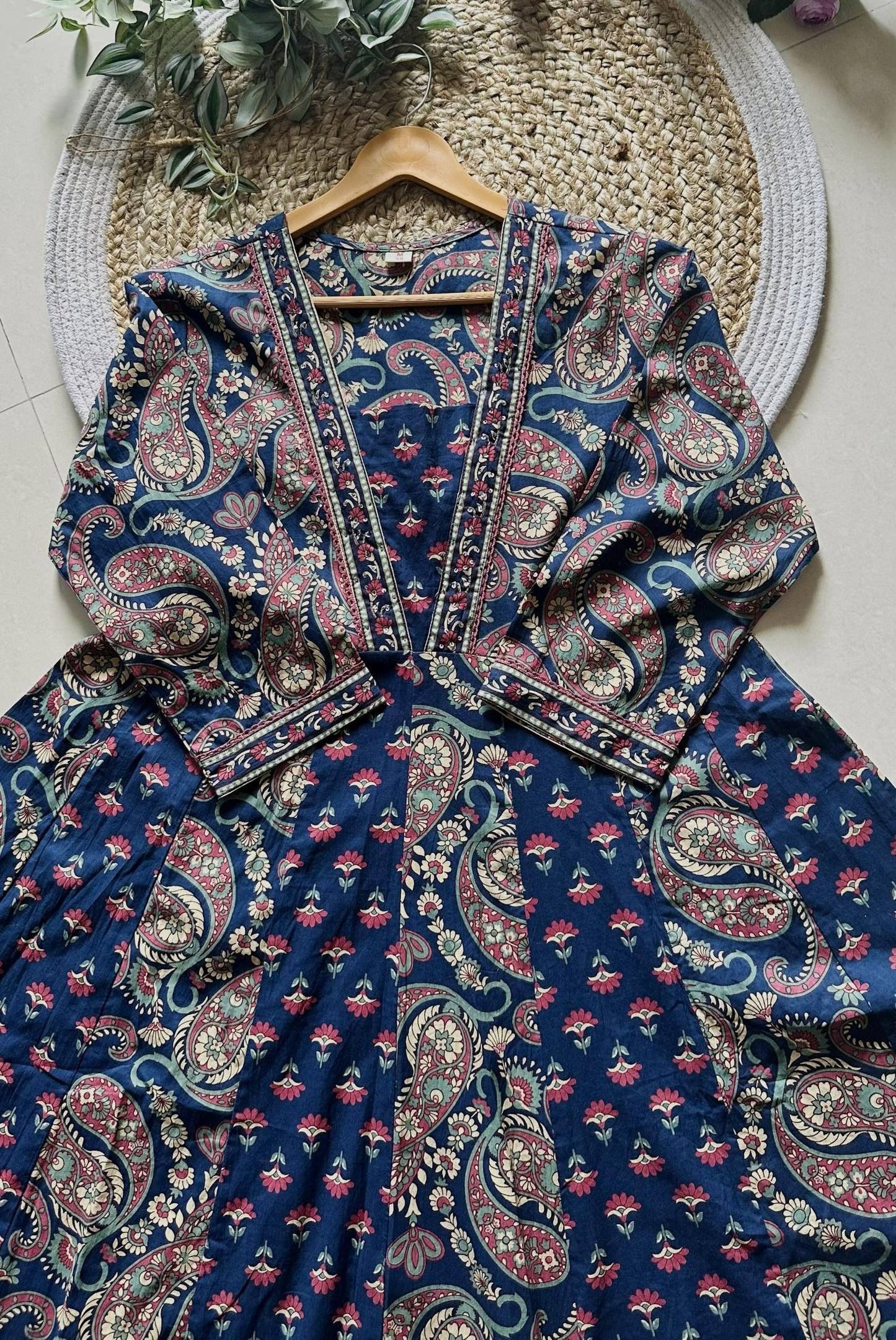 Printed Cotton Anarkali Kurta Set_KE-0211-35