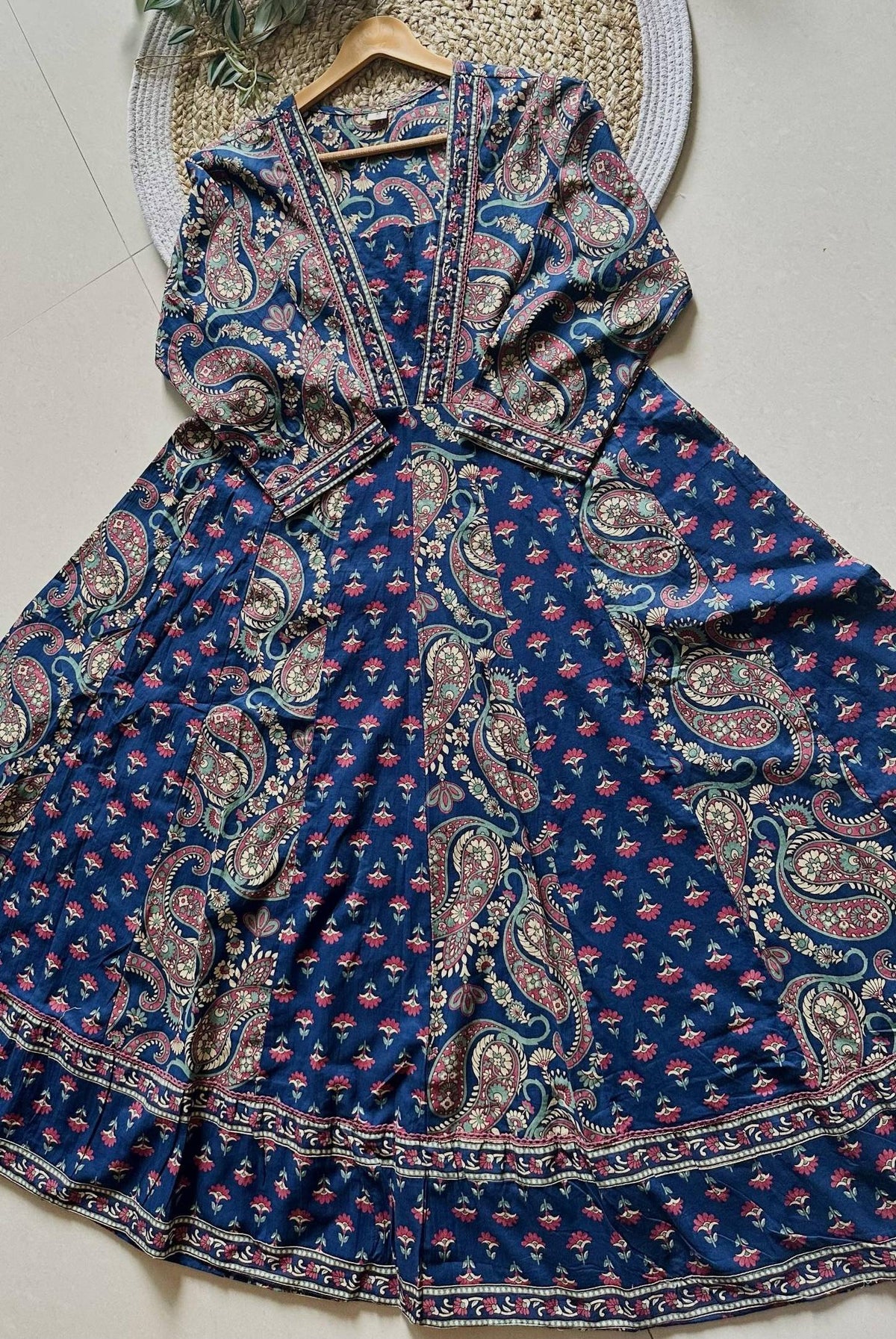 Printed Cotton Anarkali Kurta Set_KE-0211-35