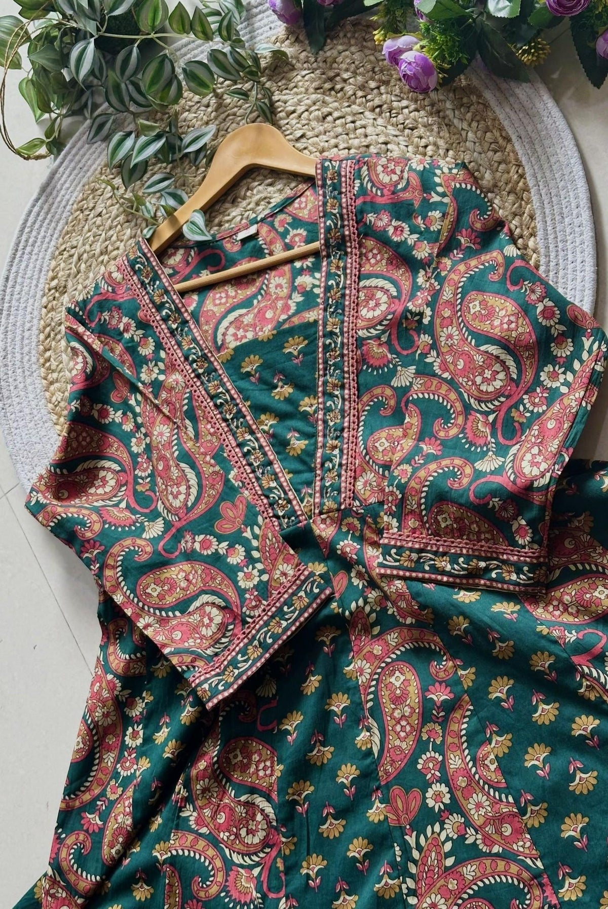 Printed Cotton Anarkali Kurta Set_KE-0211-36