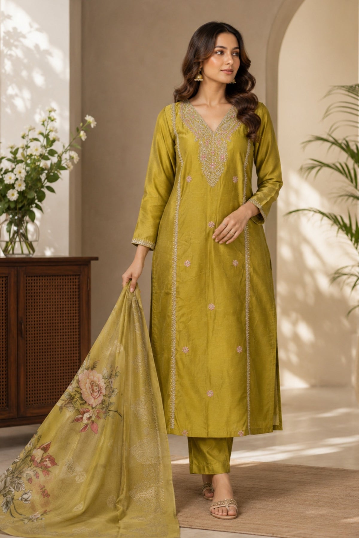 Premium Embroidery Kurta Set_KE-0211-39