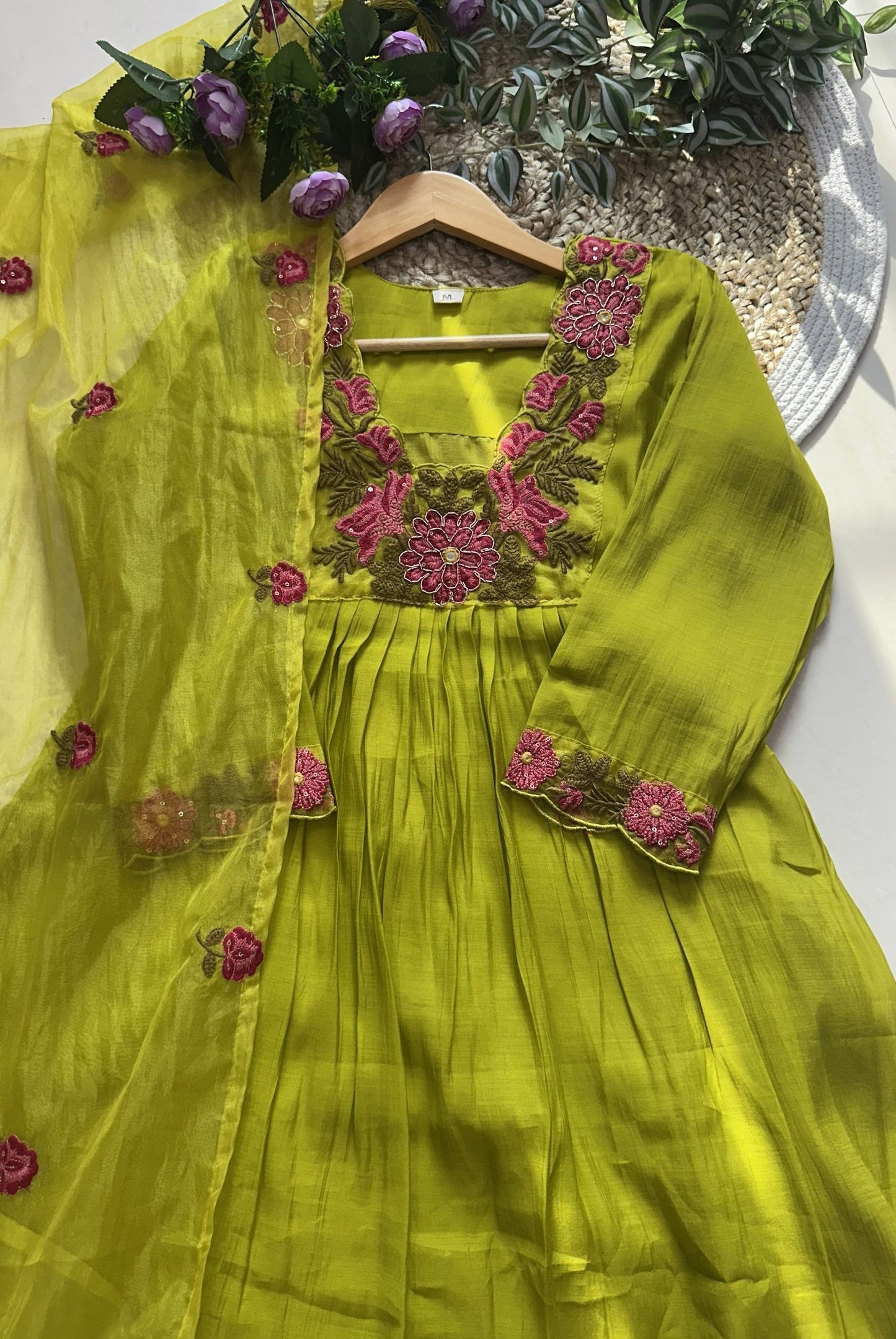 Premium Cotton Embroidery Kurta Set_KE-0211-44