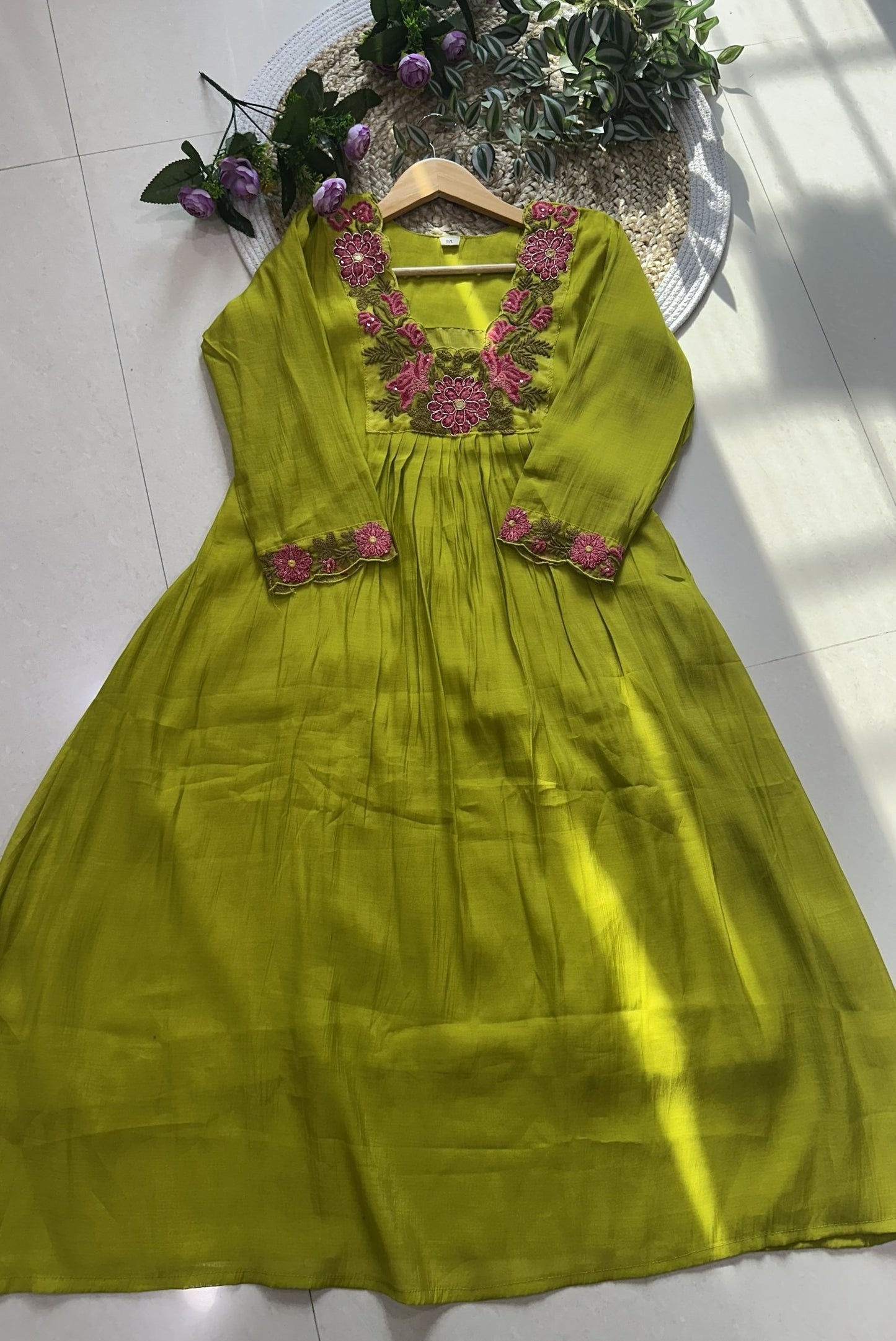 Premium Cotton Embroidery Kurta Set_KE-0211-44