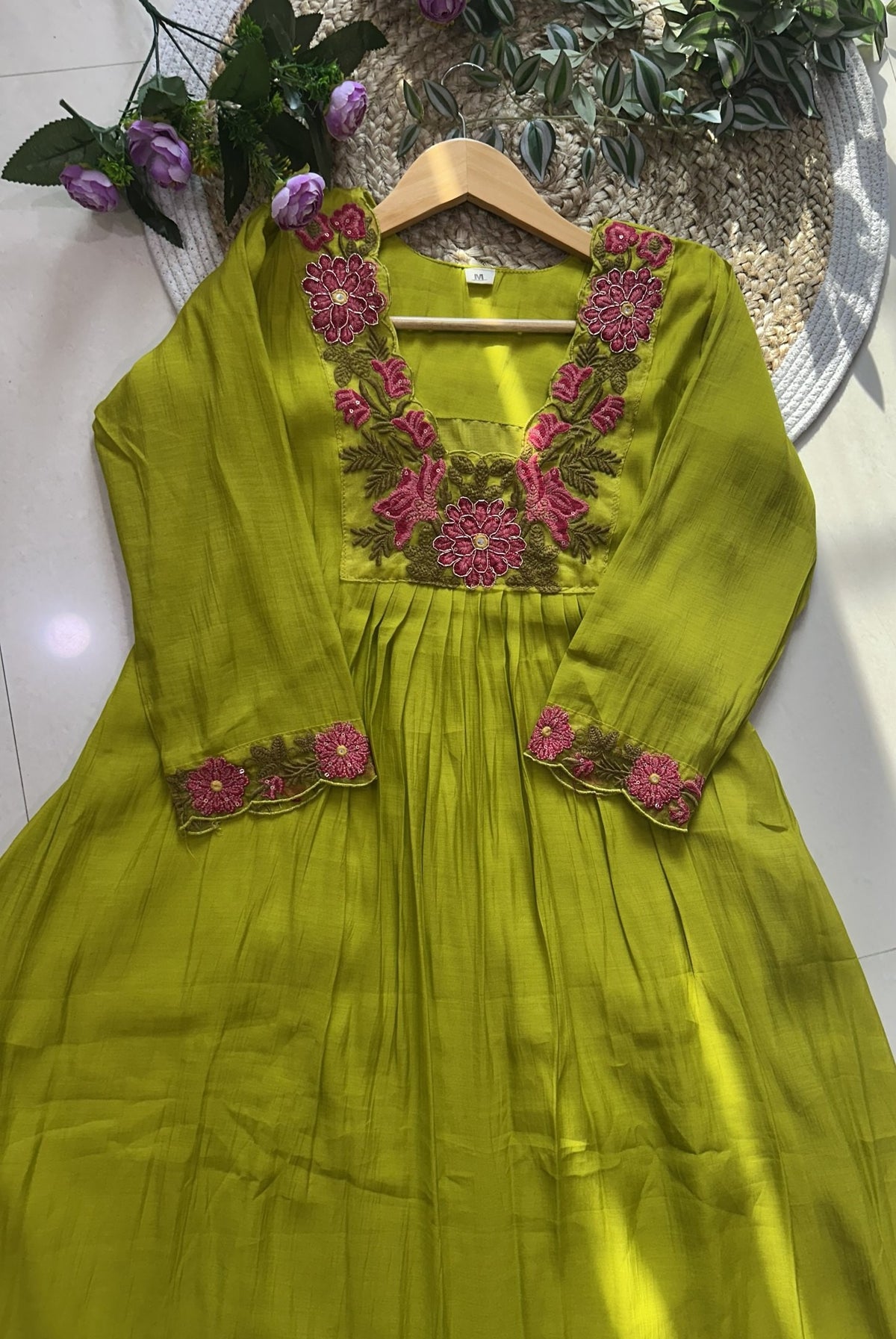Premium Cotton Embroidery Kurta Set_KE-0211-44