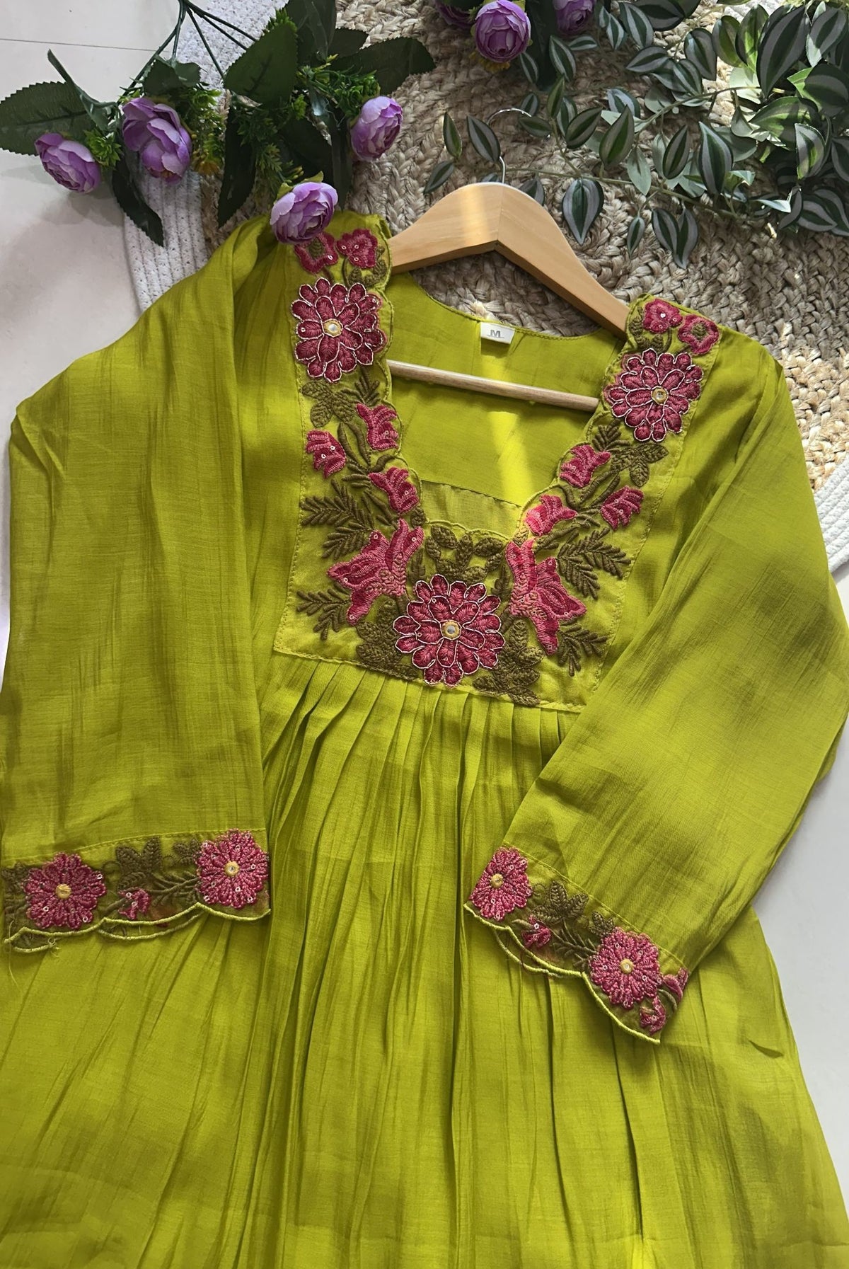 Premium Cotton Embroidery Kurta Set_KE-0211-44