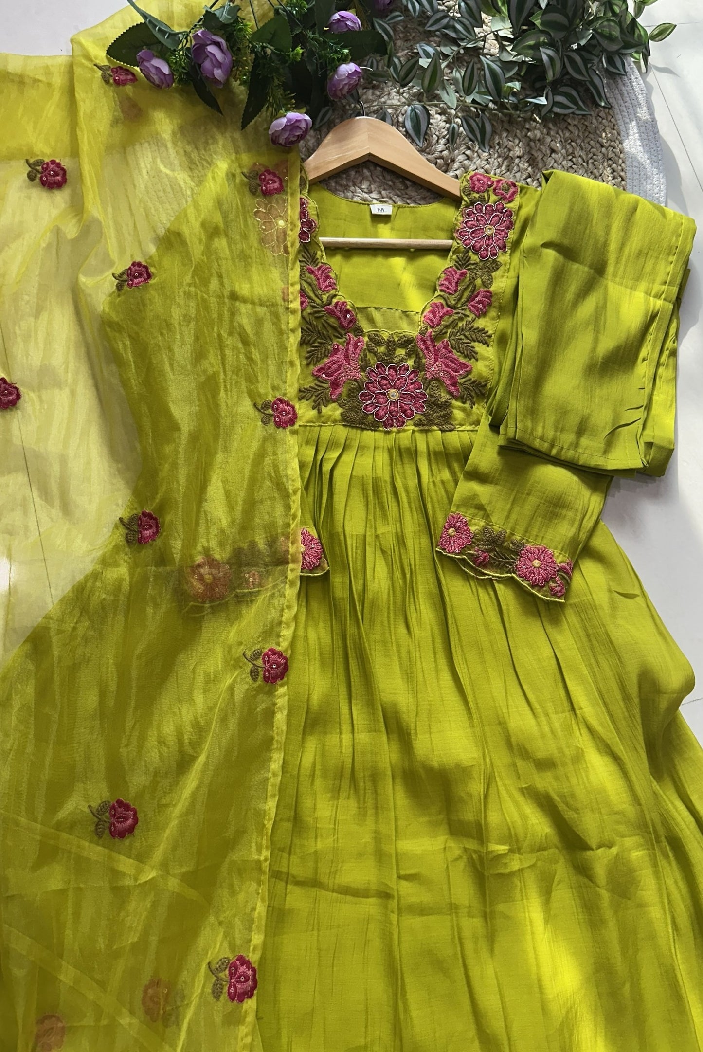 Premium Cotton Embroidery Kurta Set_KE-0211-44