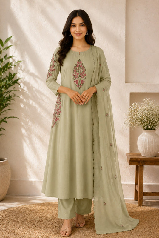 Premium Embroidery Kurta Set_KE-0211-46