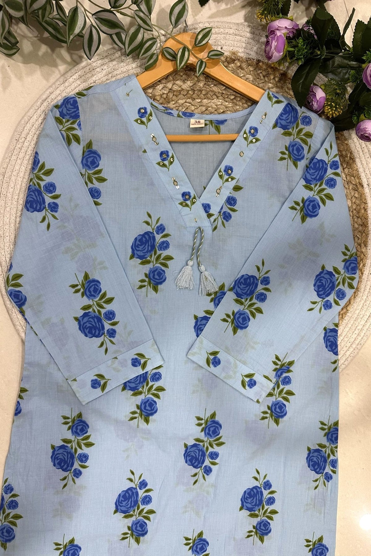 Printed Cotton Kurta Set_KE-0211-54