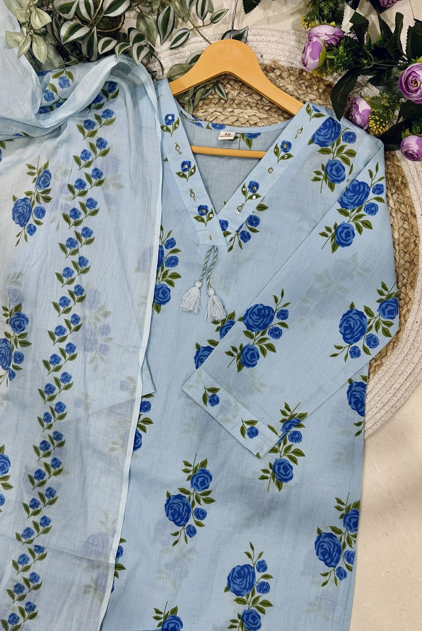 Printed Cotton Kurta Set_KE-0211-54