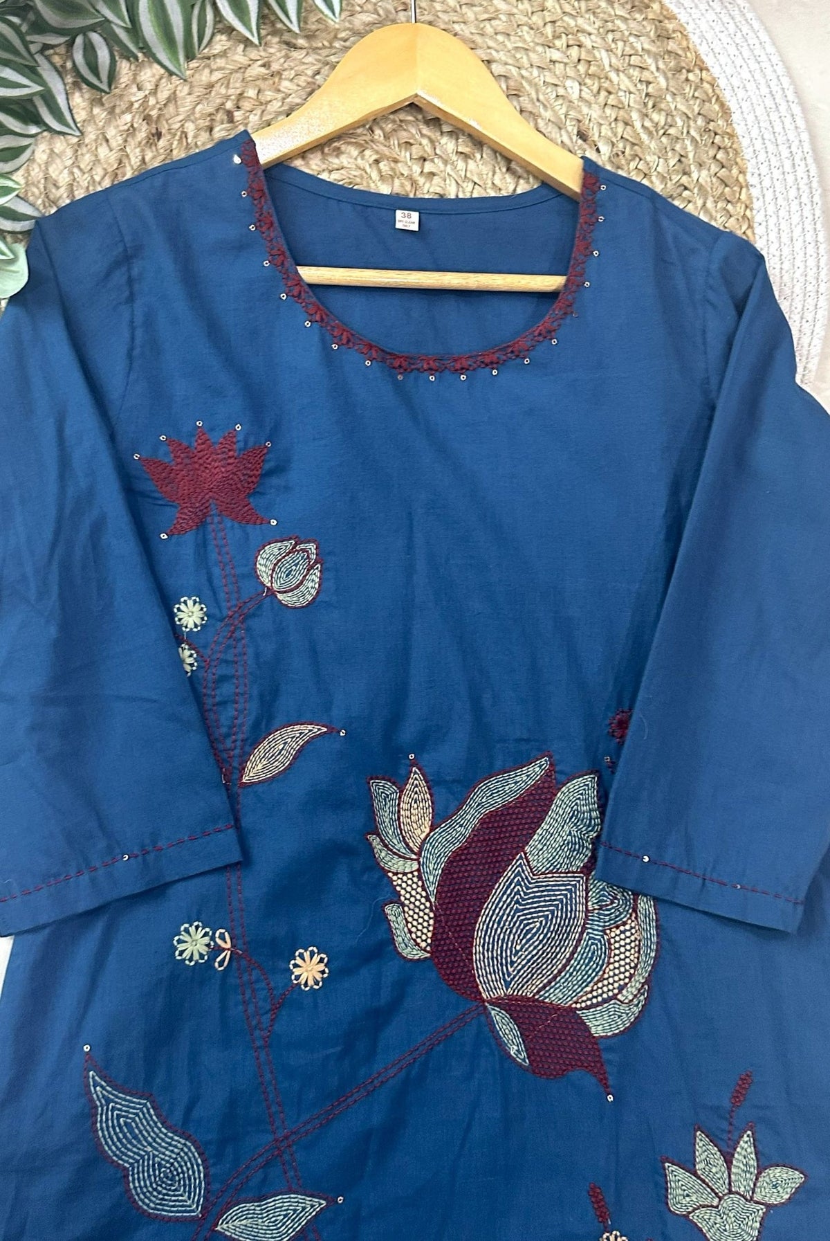 Premium Embroidery Cotton Kurta Set_KE-0211-56