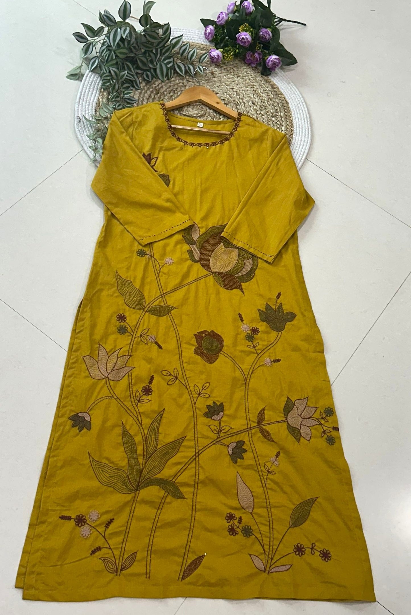 Premium Embroidery Cotton Kurta Set_KE-0211-57