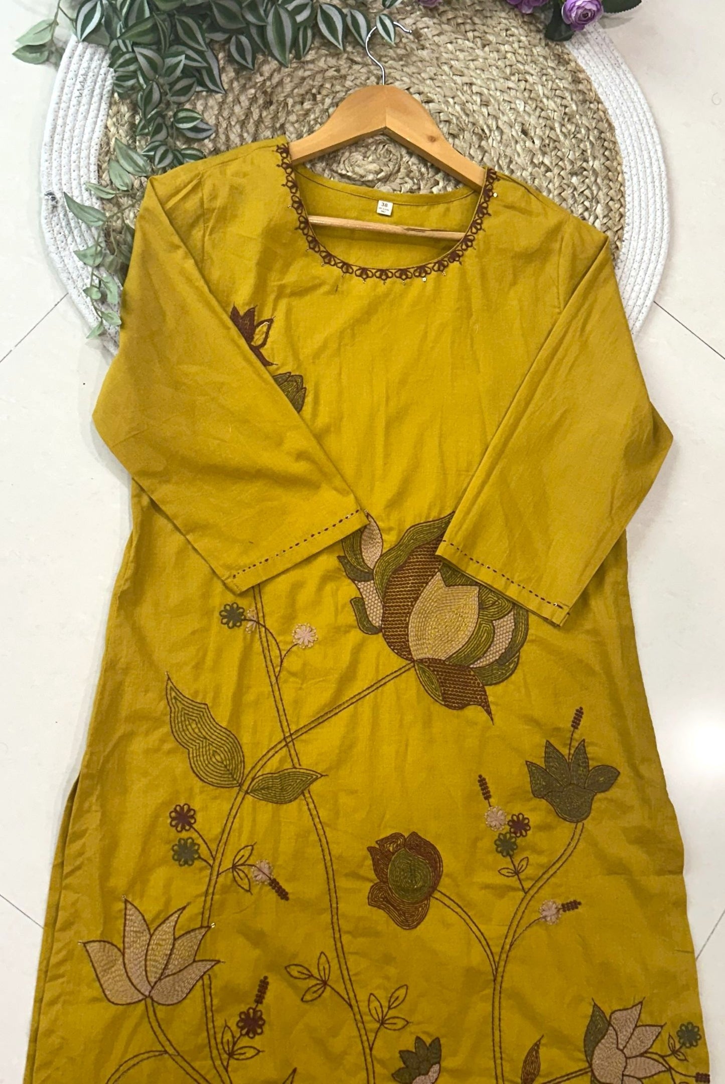 Premium Embroidery Cotton Kurta Set_KE-0211-57