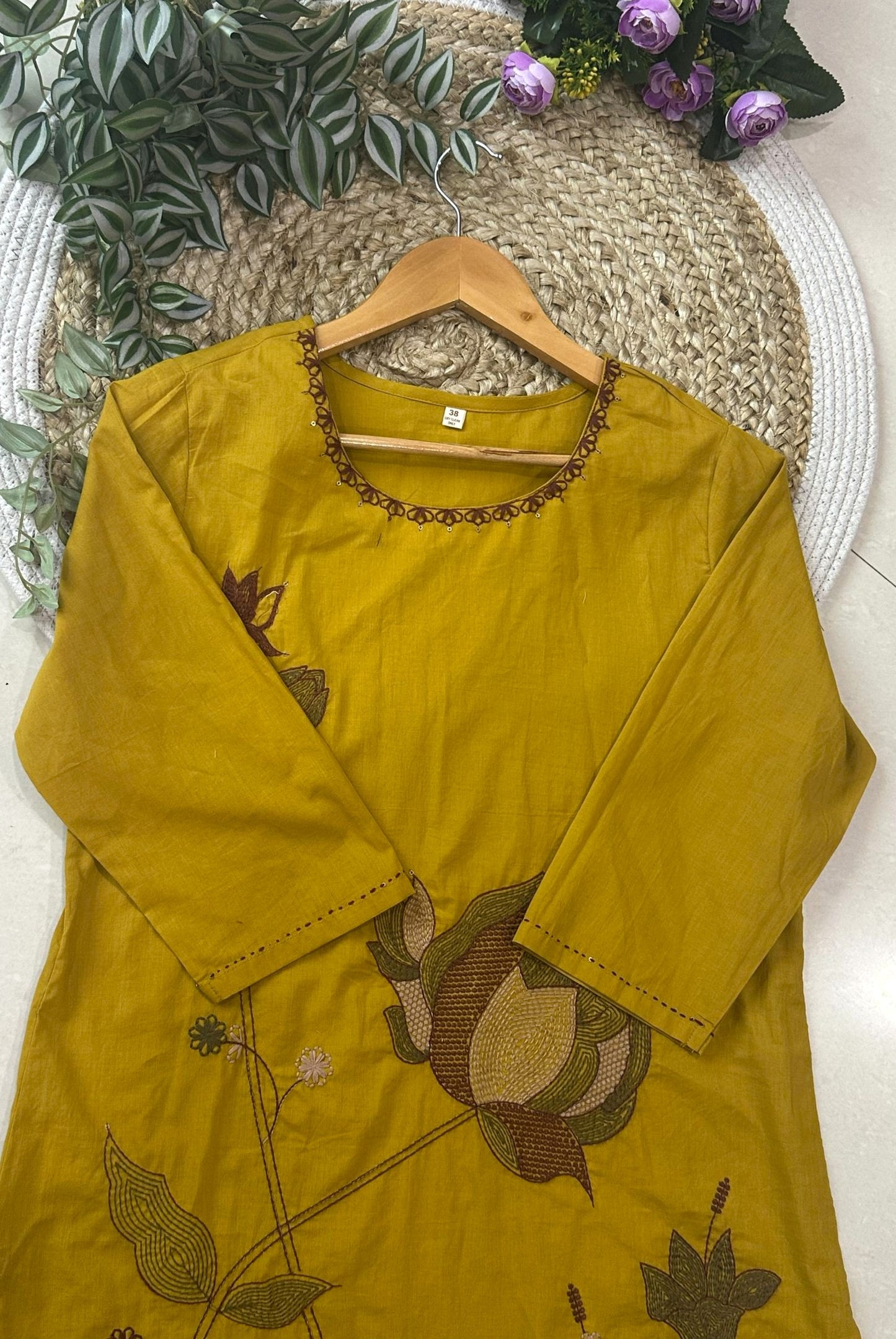 Premium Embroidery Cotton Kurta Set_KE-0211-57