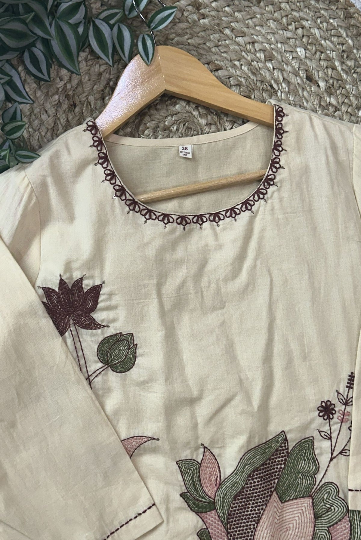 Embroidery Cotton Kurta Set_KE-0211-58