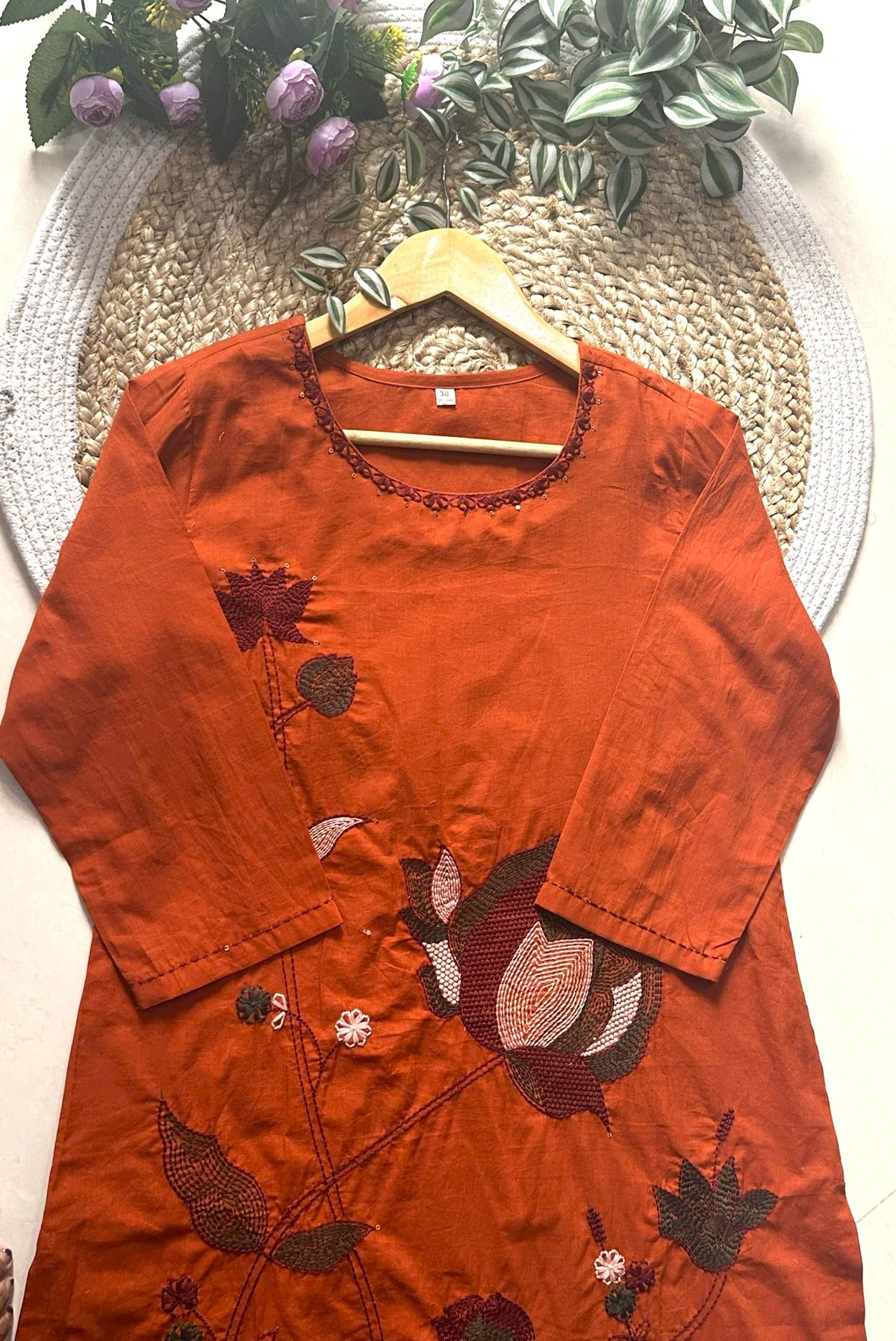 Embroidery Cotton Kurta Set_KE-0211-59