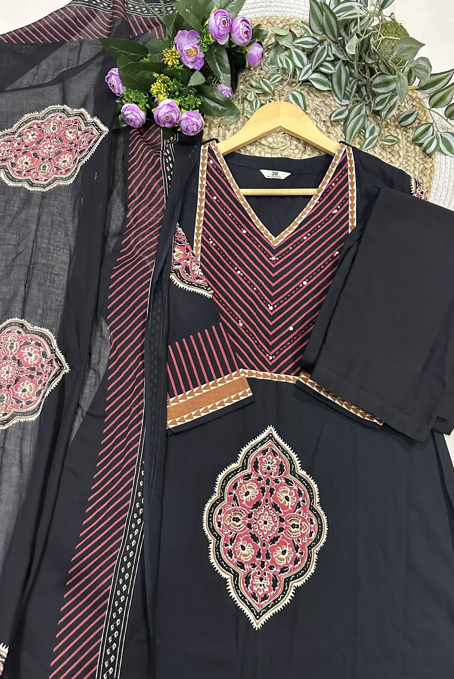 Premium Printed Cotton A-Line Kurta Set_KE-0211-63