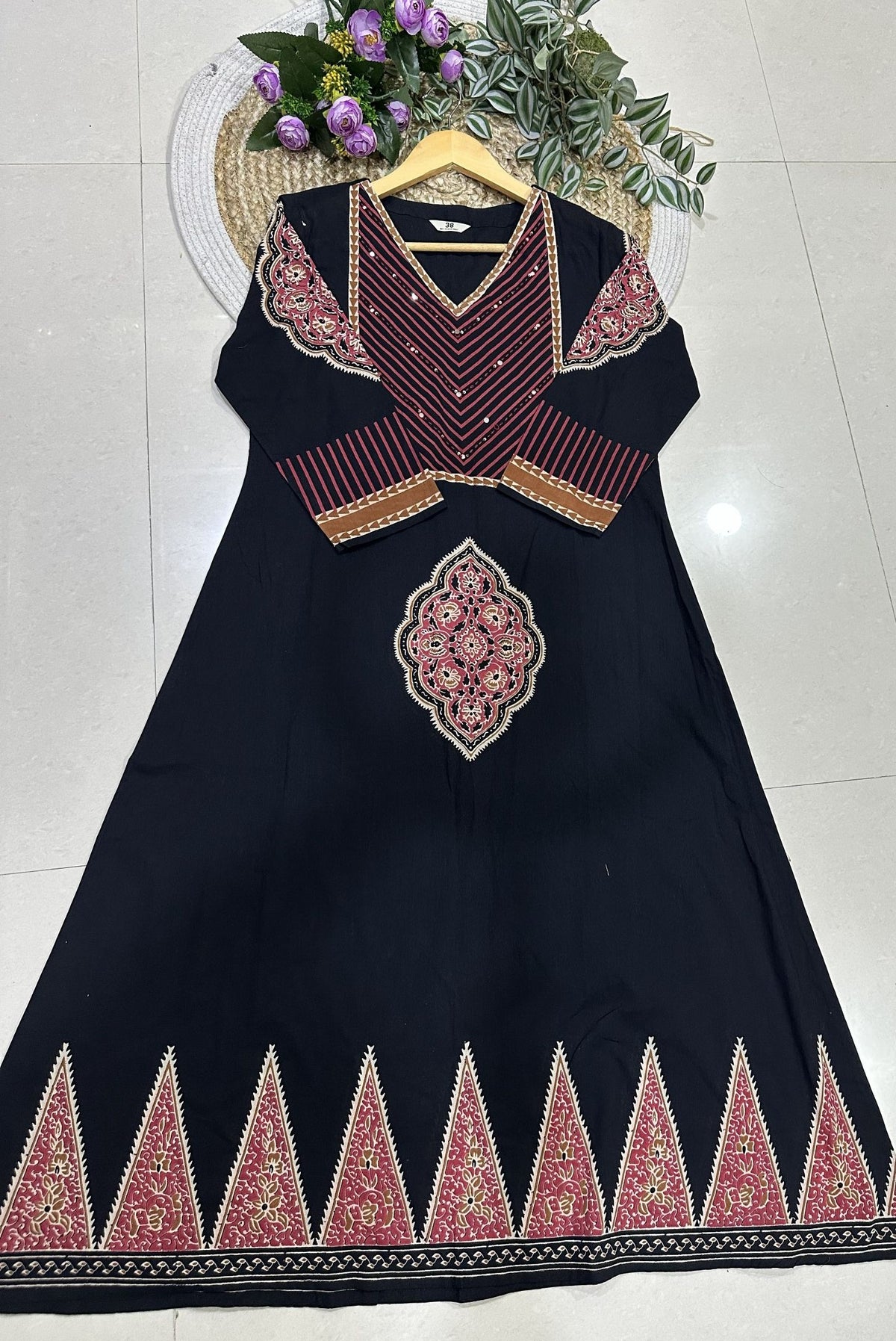Premium Printed Cotton A-Line Kurta Set_KE-0211-63